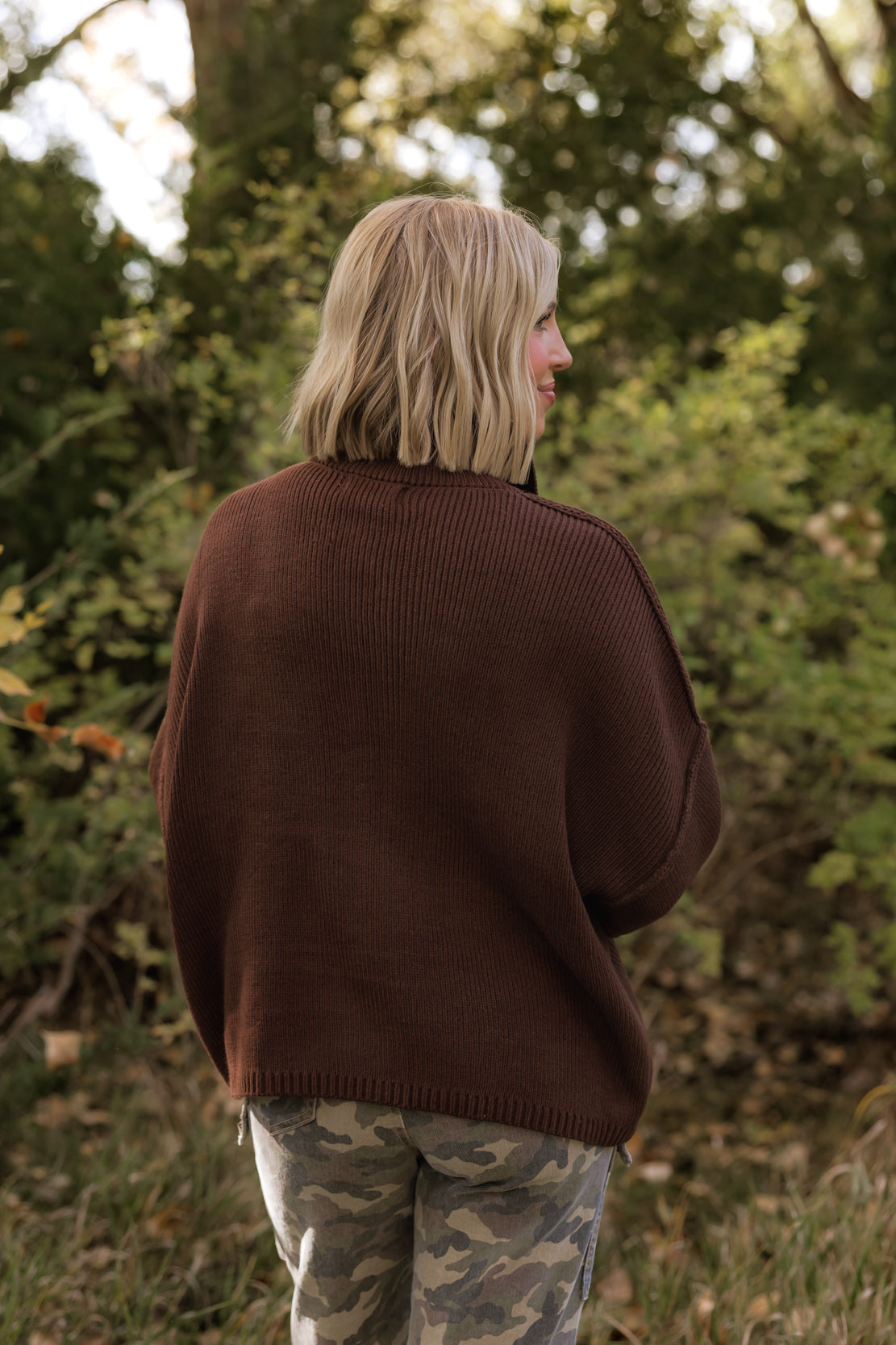 Mariah Knit Cardigan | Dark Brown