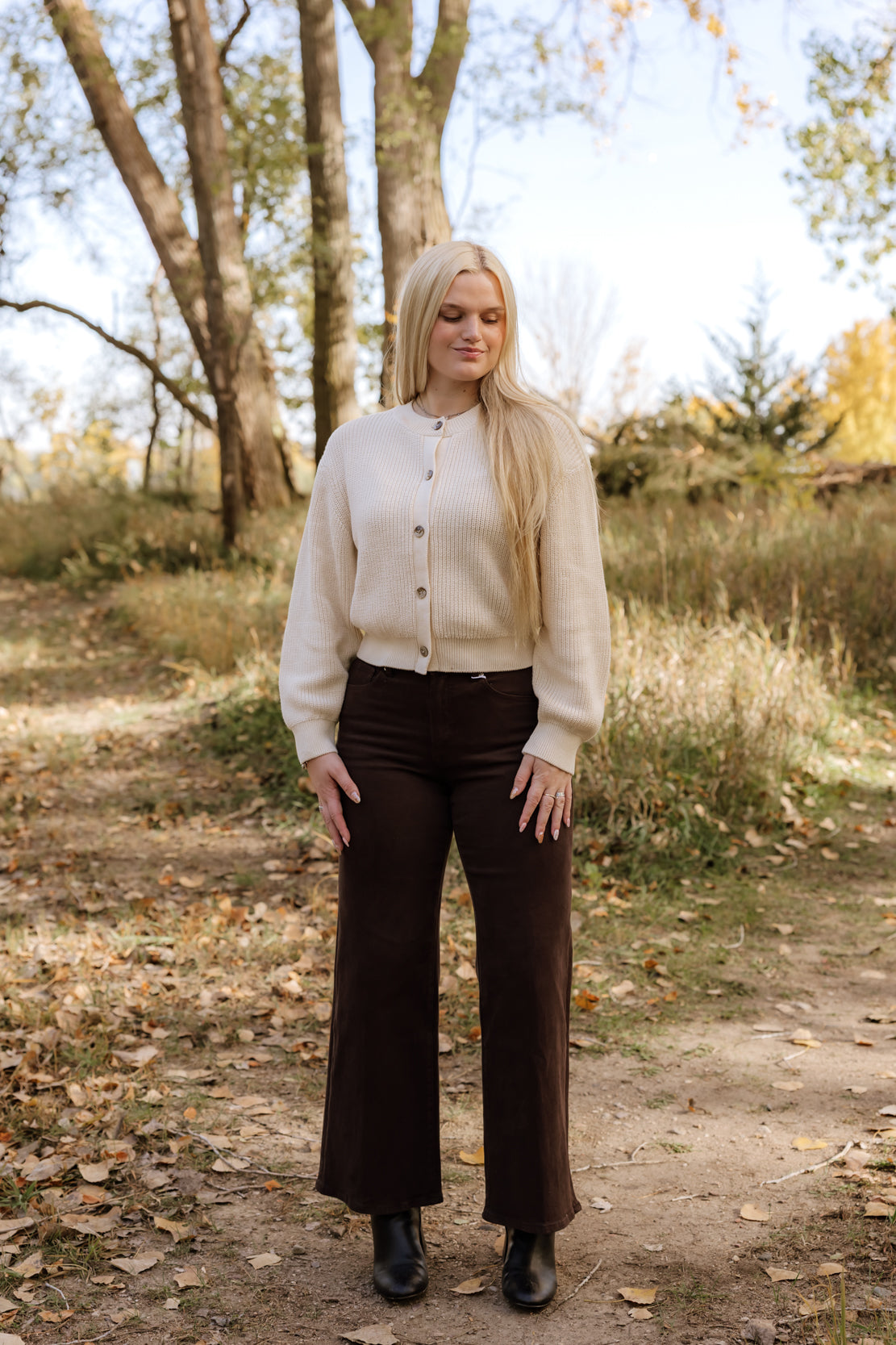 Vienna Cotton Knit Cardi | Ivory