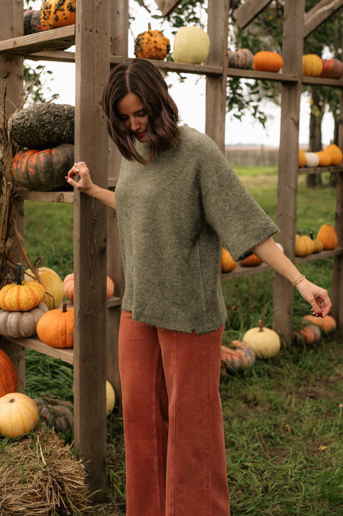 Margot Sweater Tee | Kalamata Melange
