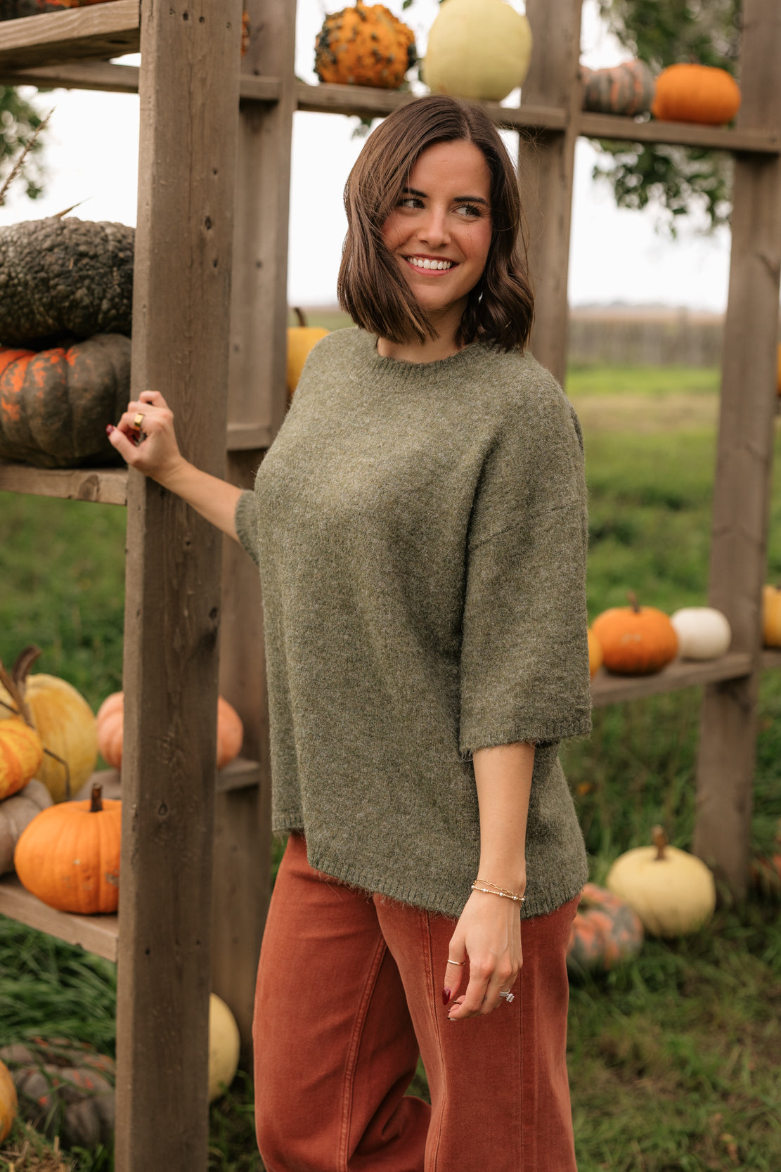 Margot Sweater Tee | Kalamata Melange