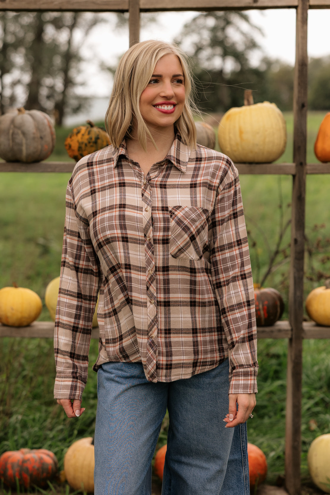 Blair Flannel Shirt | Taupe