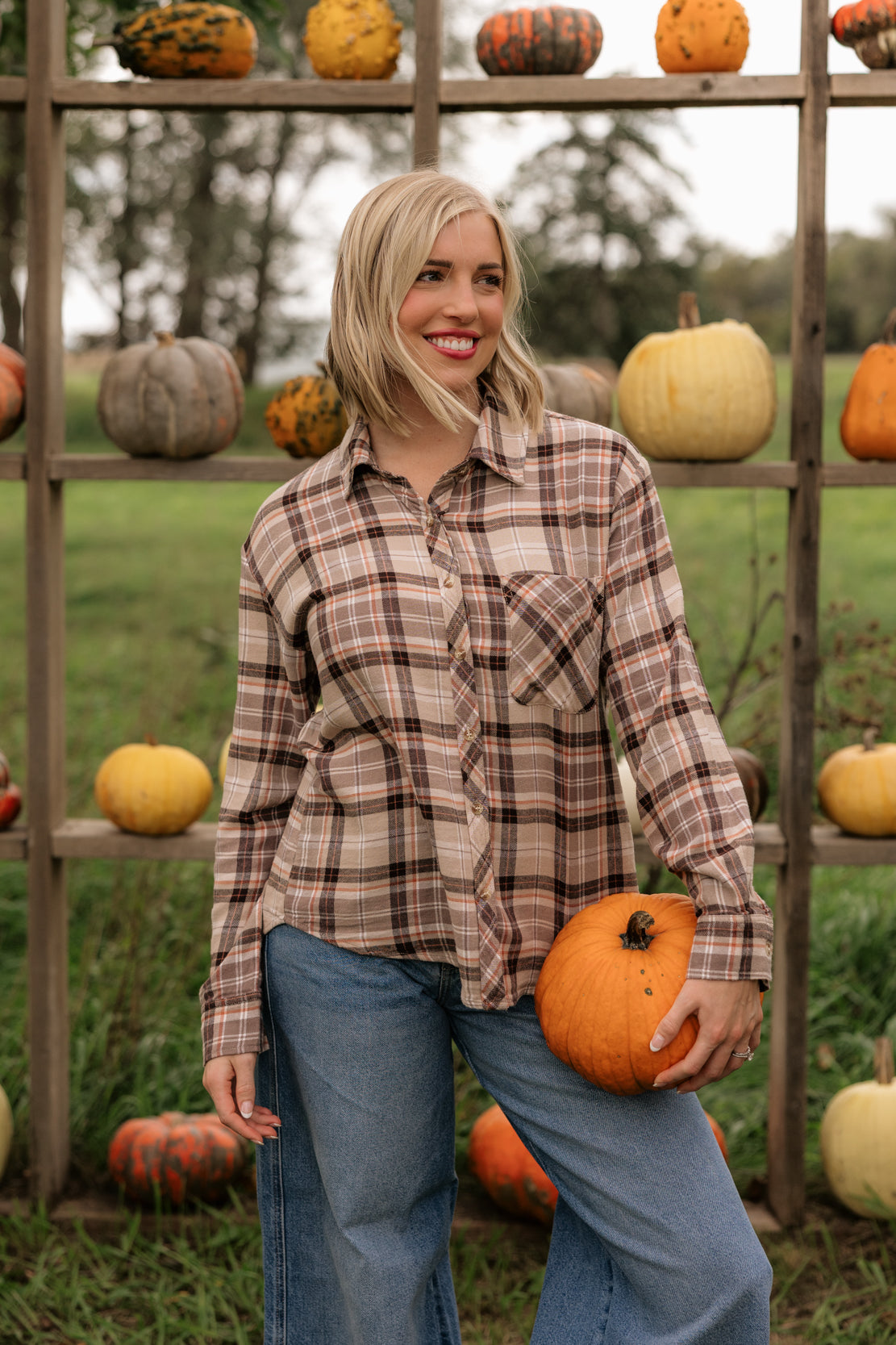 Blair Flannel Shirt | Taupe