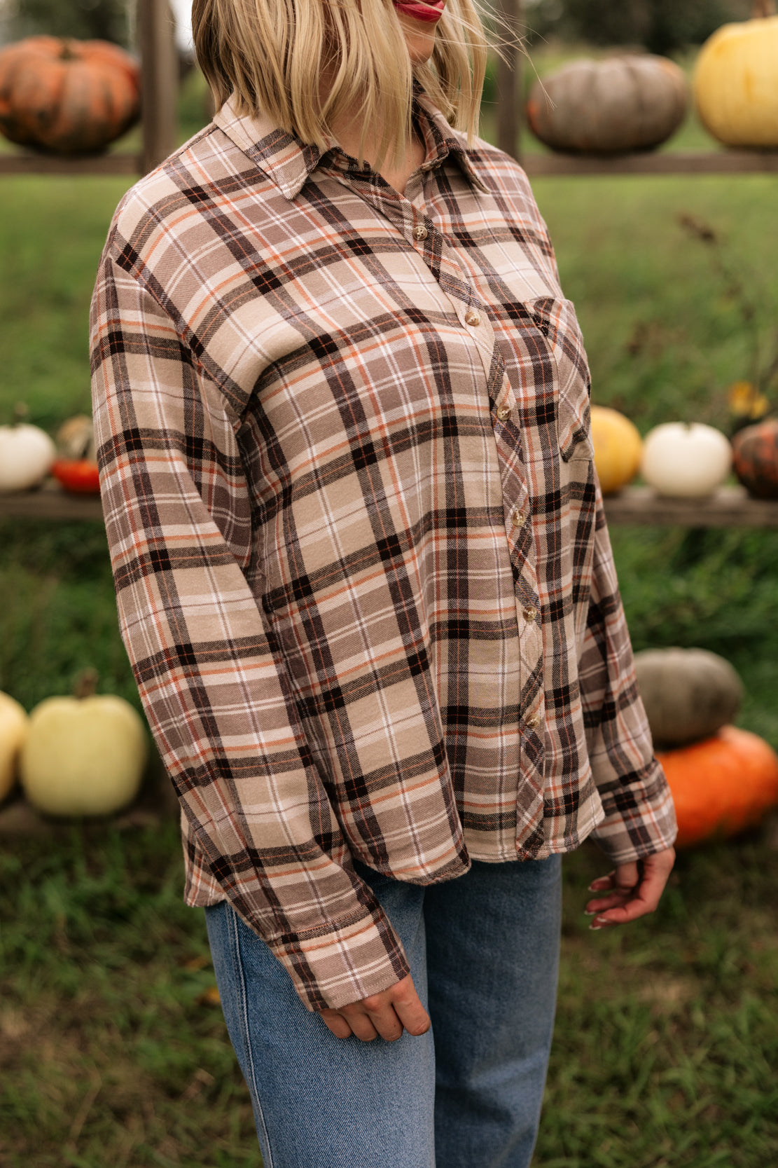 Blair Flannel Shirt | Taupe