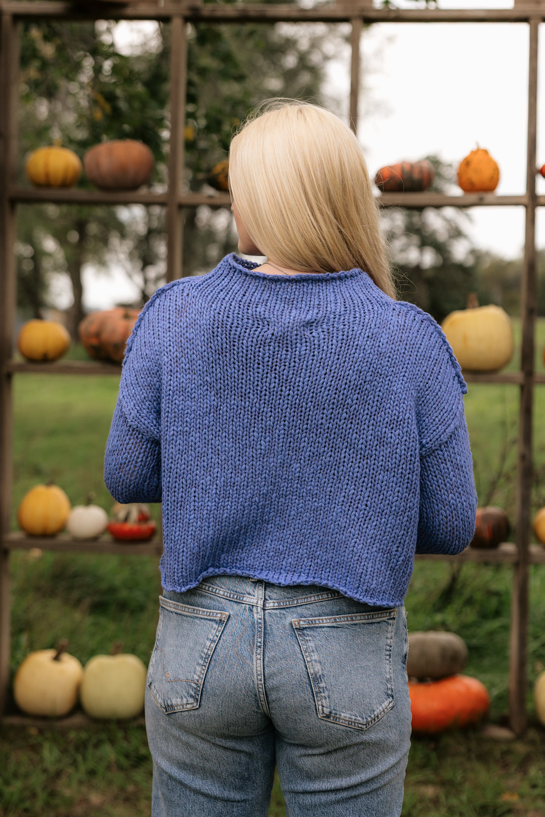 Opal Rollneck Knit Sweater | Peri Blue
