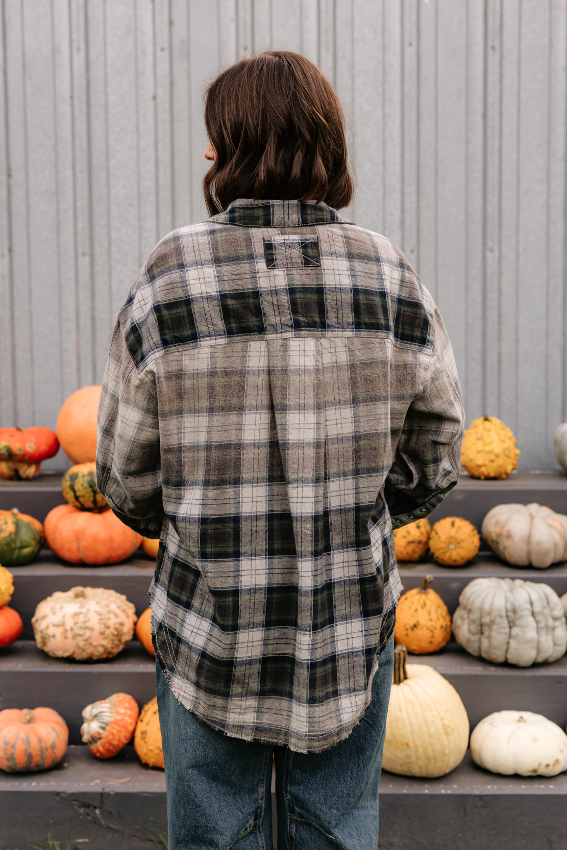 We The Free Lexi Plaid Button Down | Forest Green Combo