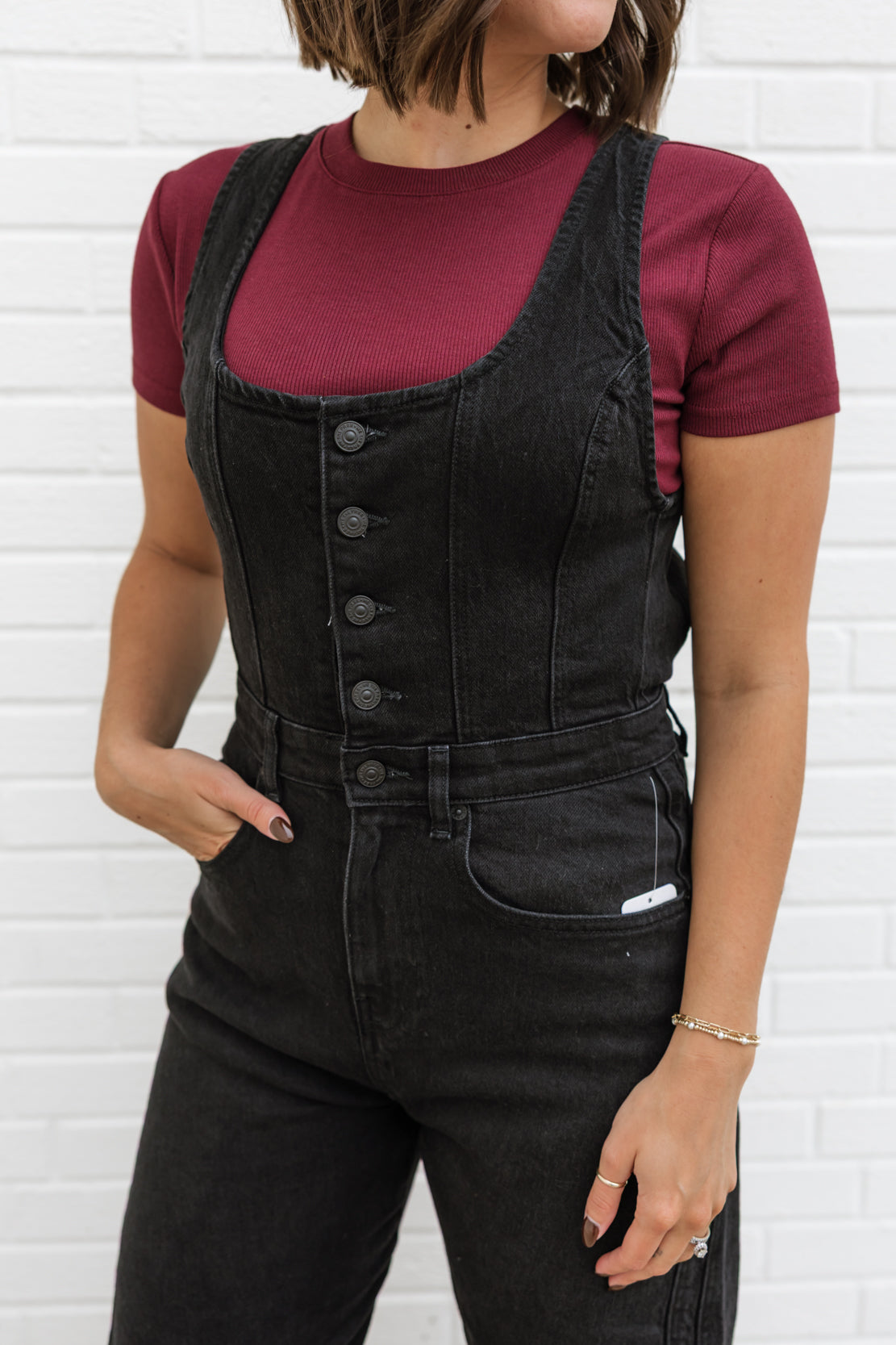 We The Free Corsica Twisted Seam Jumpsuit | Raven