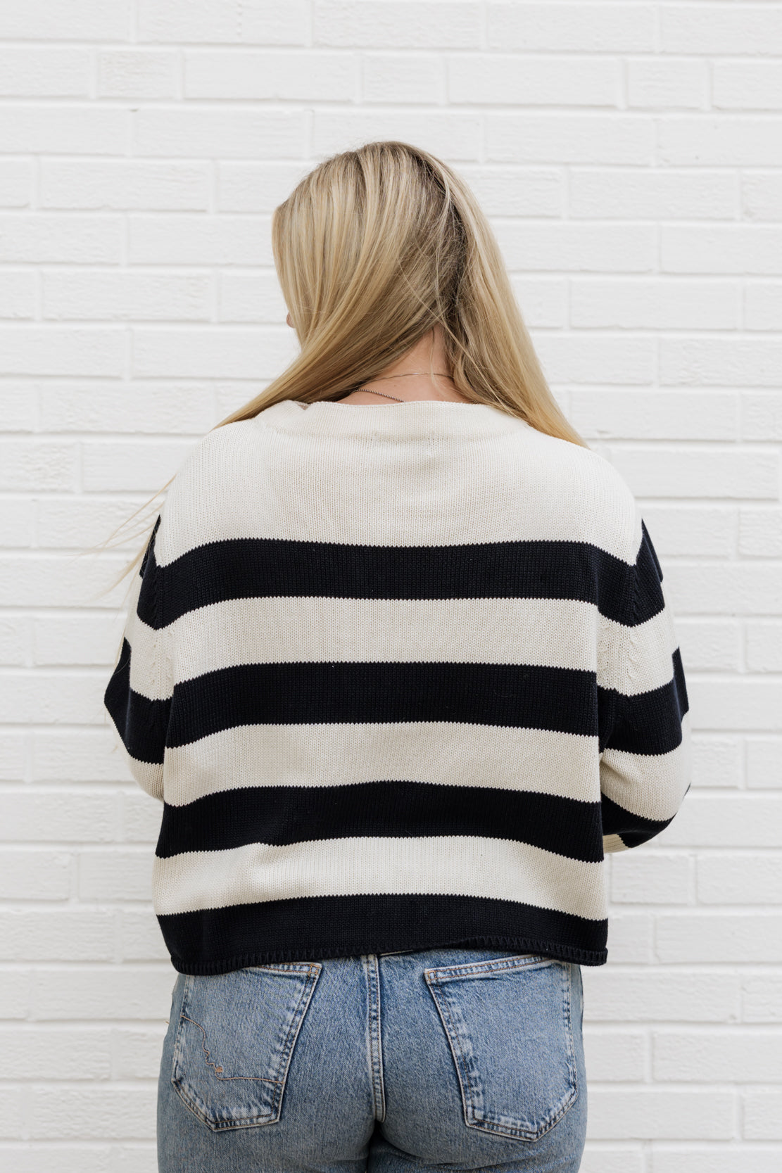 Oakley Striped Sweater | Black/White