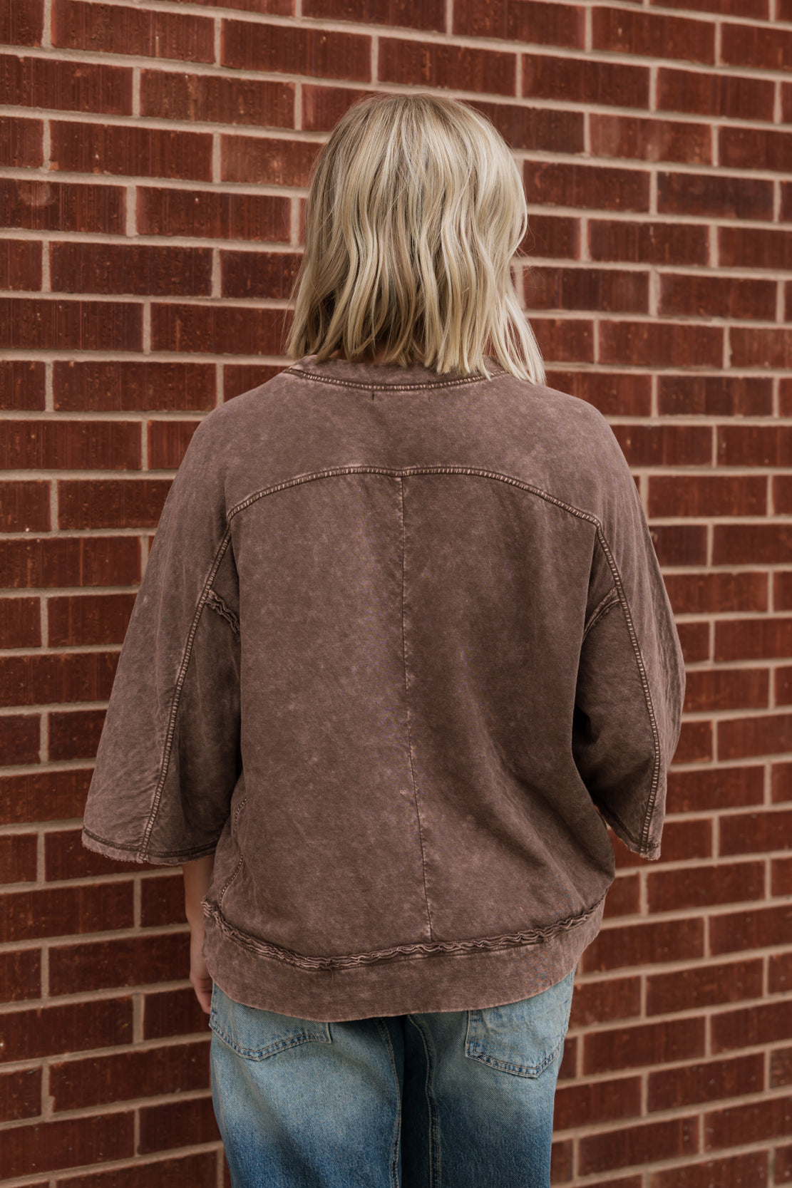 Bailey Minereal Washed Top | Espresso