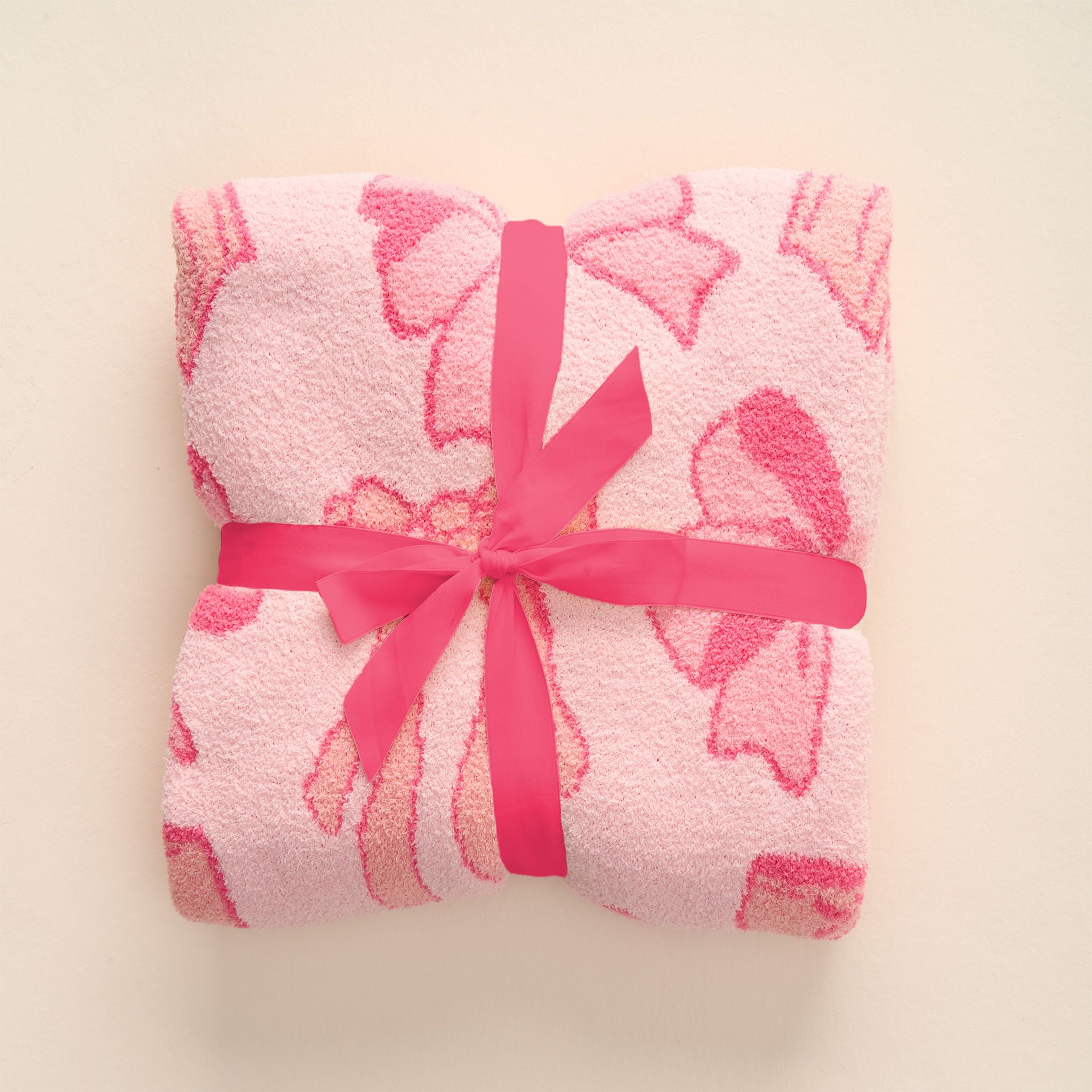Cozy Dreams Luxe Blanket | Blushing Bows Pink