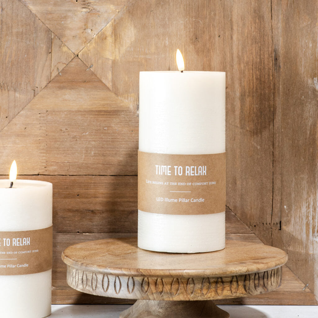 PDNI2404 8" LED Pillar Candle