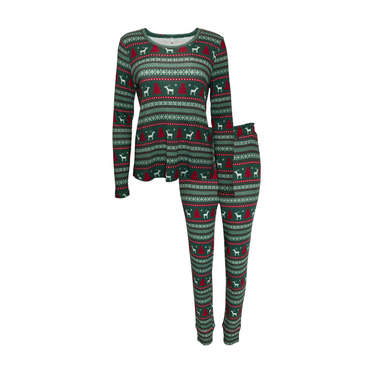 Posh Peanut Women's Top and Jogger | Holiday Fair Isle