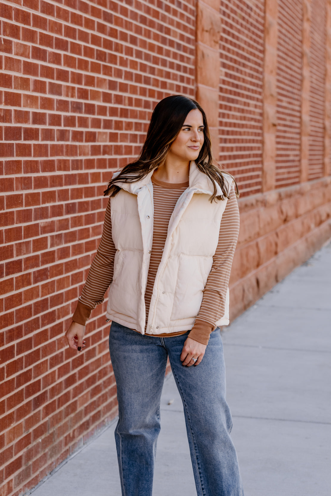 Women's Oversized Corduroy Vest 