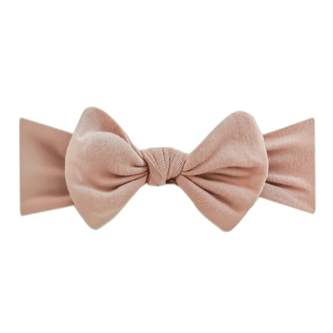 Copper Pearl Headband Bow | Pecan