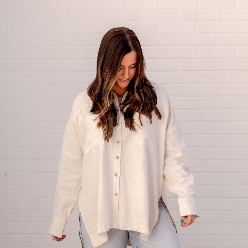 Women's Oversized Button Down 