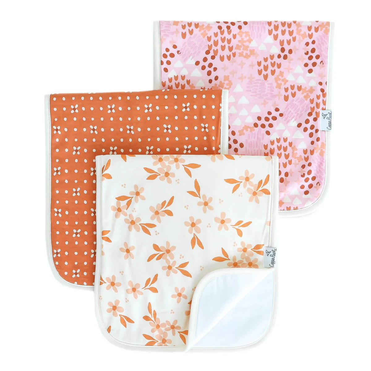 Copper Pearl Burp Cloth Set | Rue