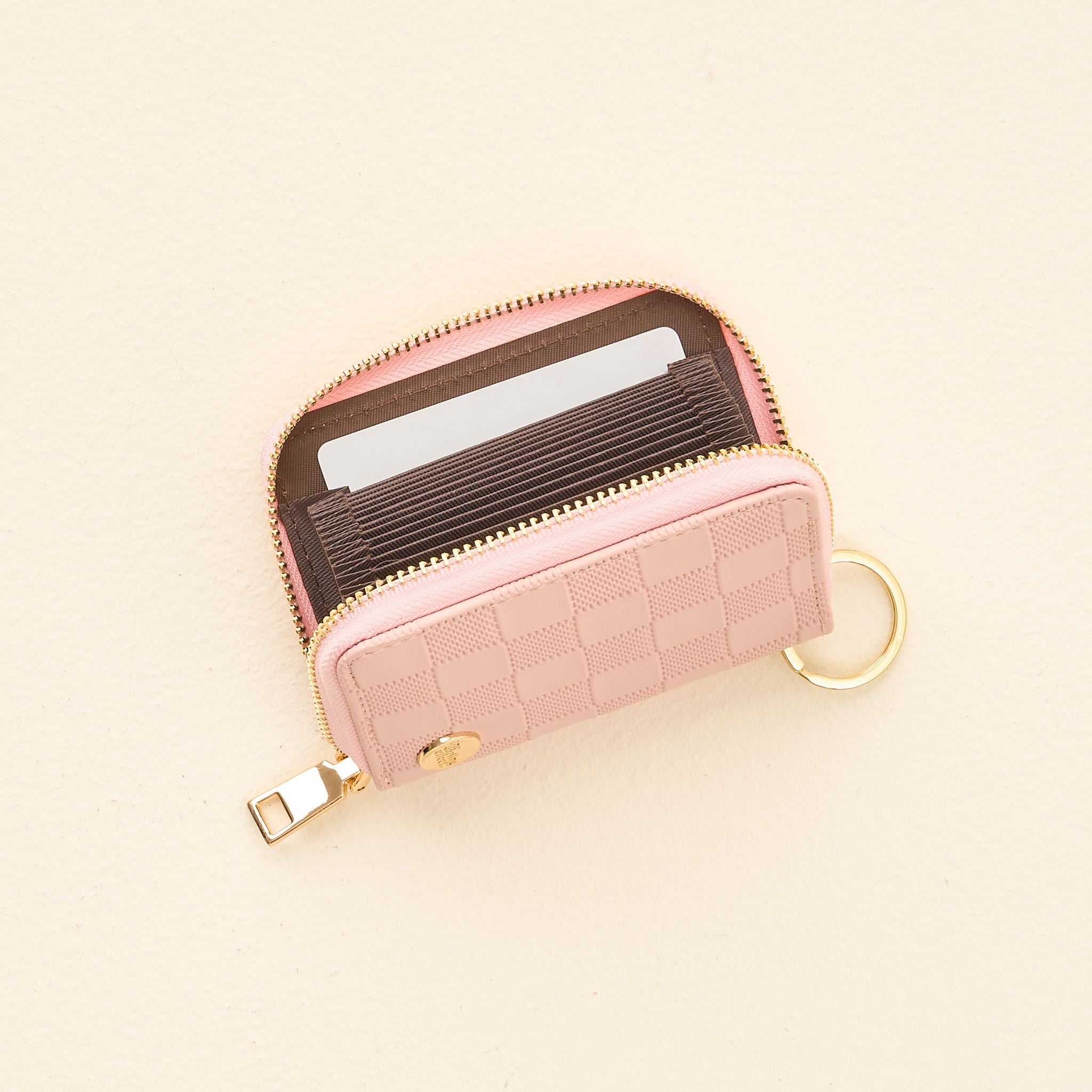 Zip Around Wallet | Blush Check