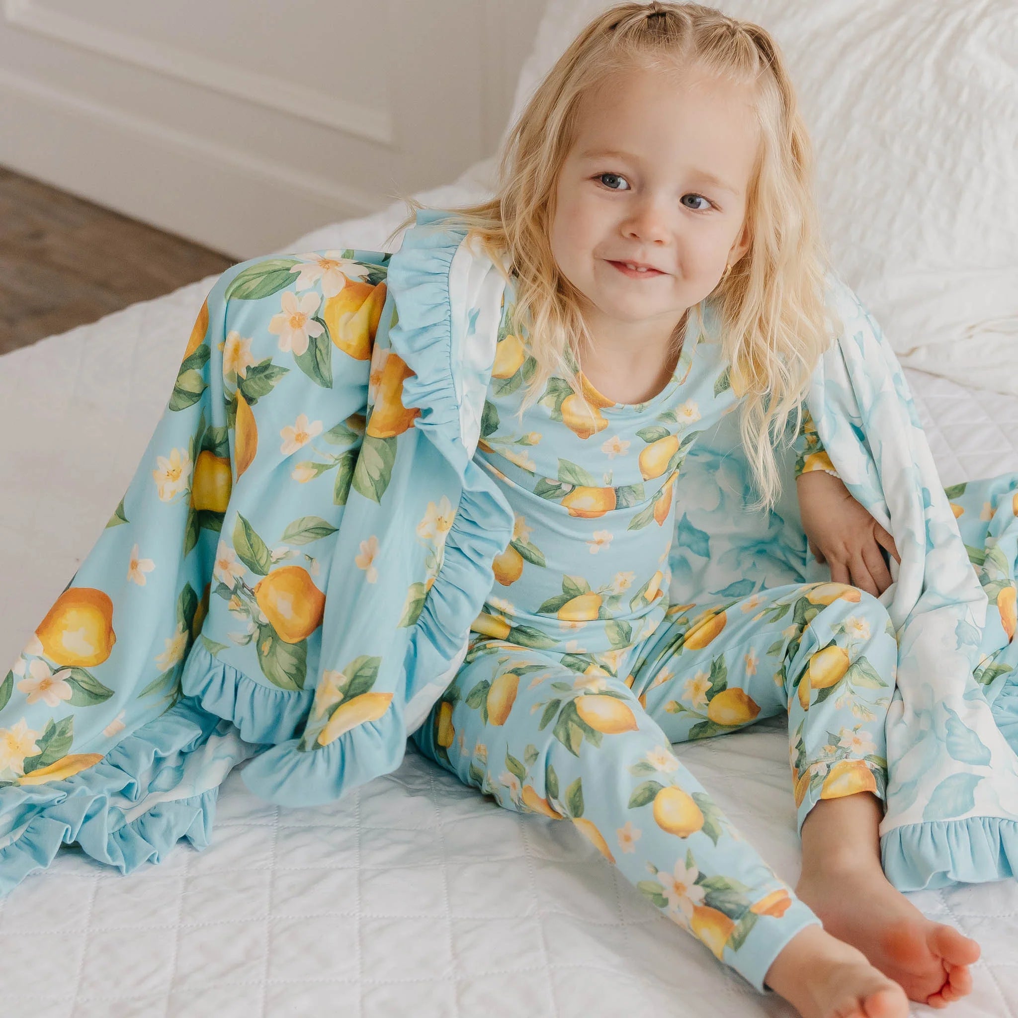 Copper Pearl Ruffled 3 Layer Quilt | Melody