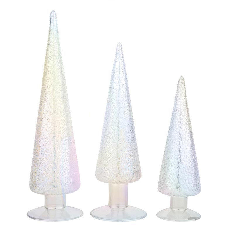 R0142 Luster Glass Tree Set of 3
