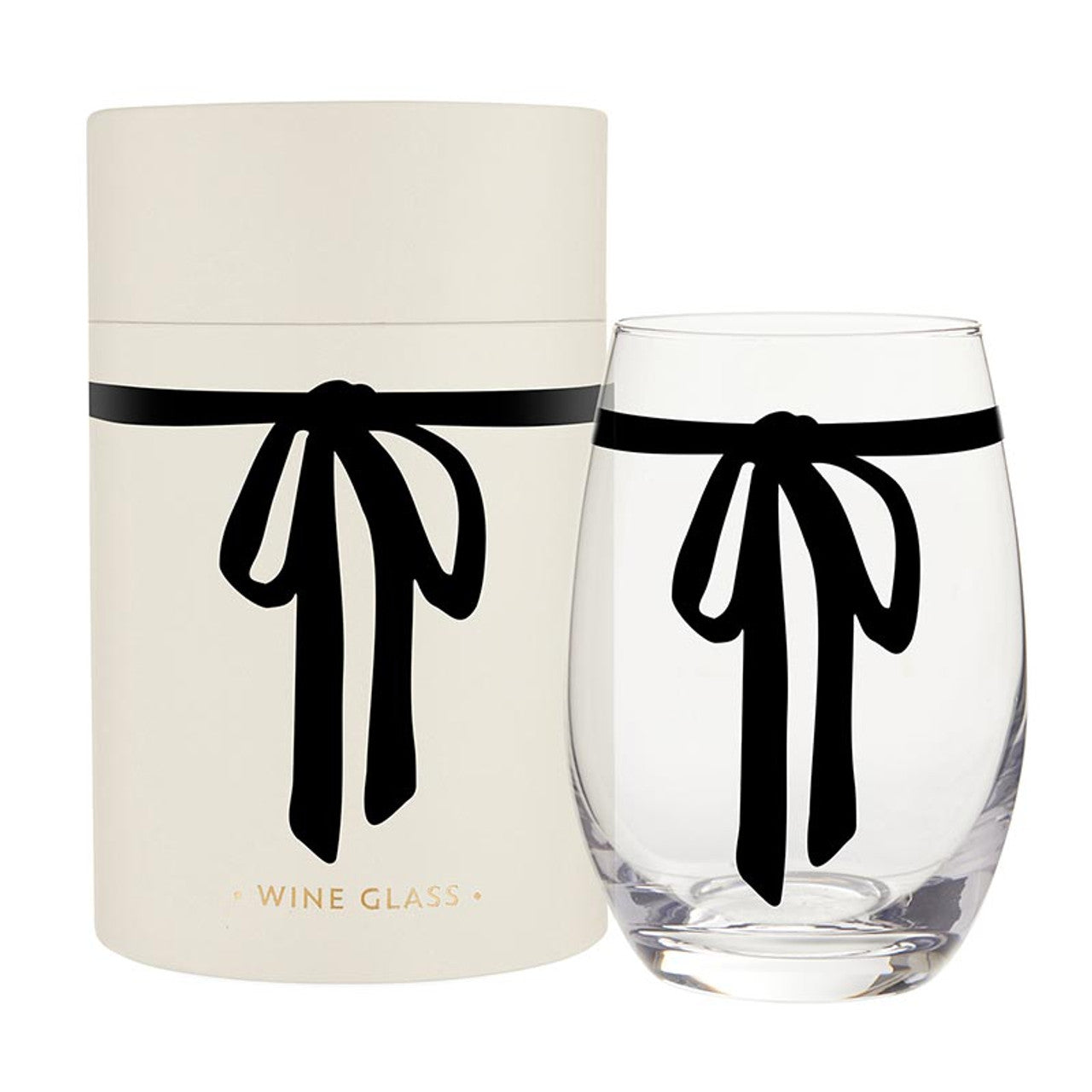 Stemless Wine Glass | Bow
