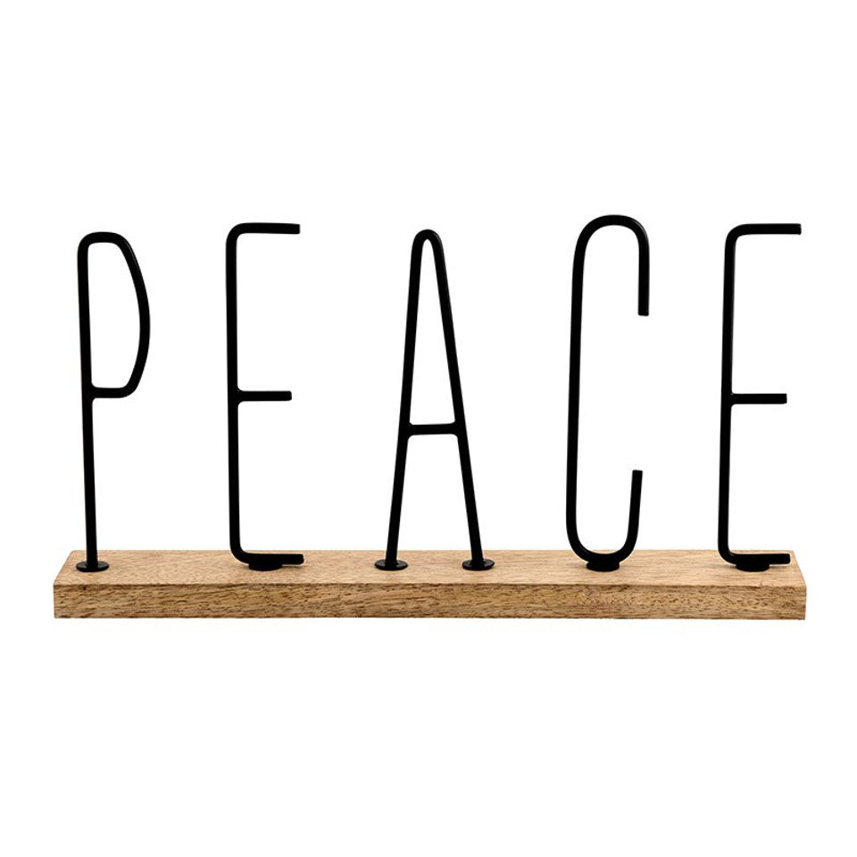 R0951 Wood Peace Sign