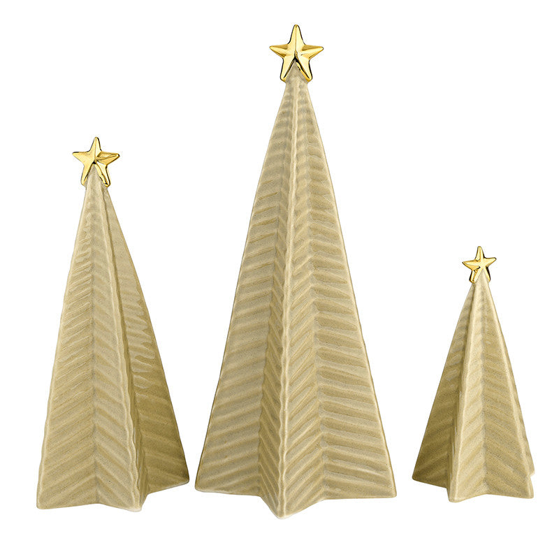 R5143 Ceramic Tree + Star Trio