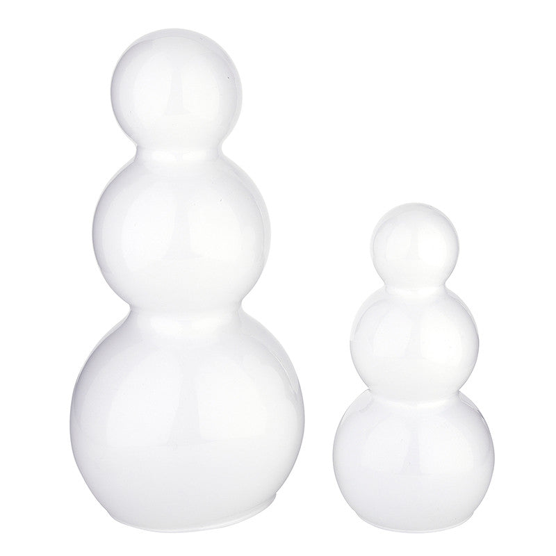 R5157 Glass Snowman 8" + 12"