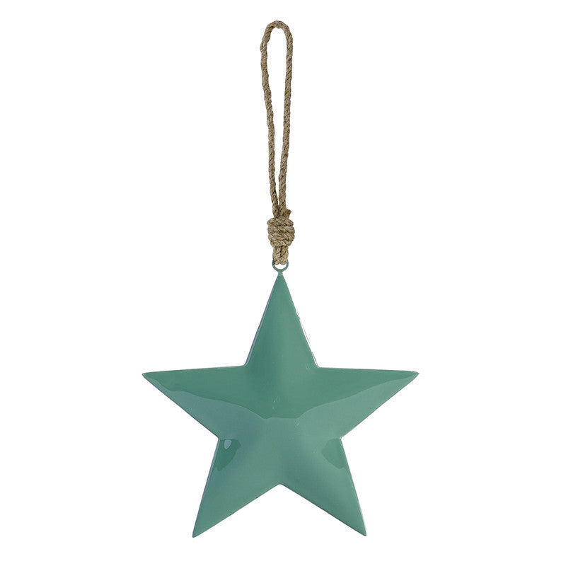 R5535 Enamel Star Ornament | Green 8"