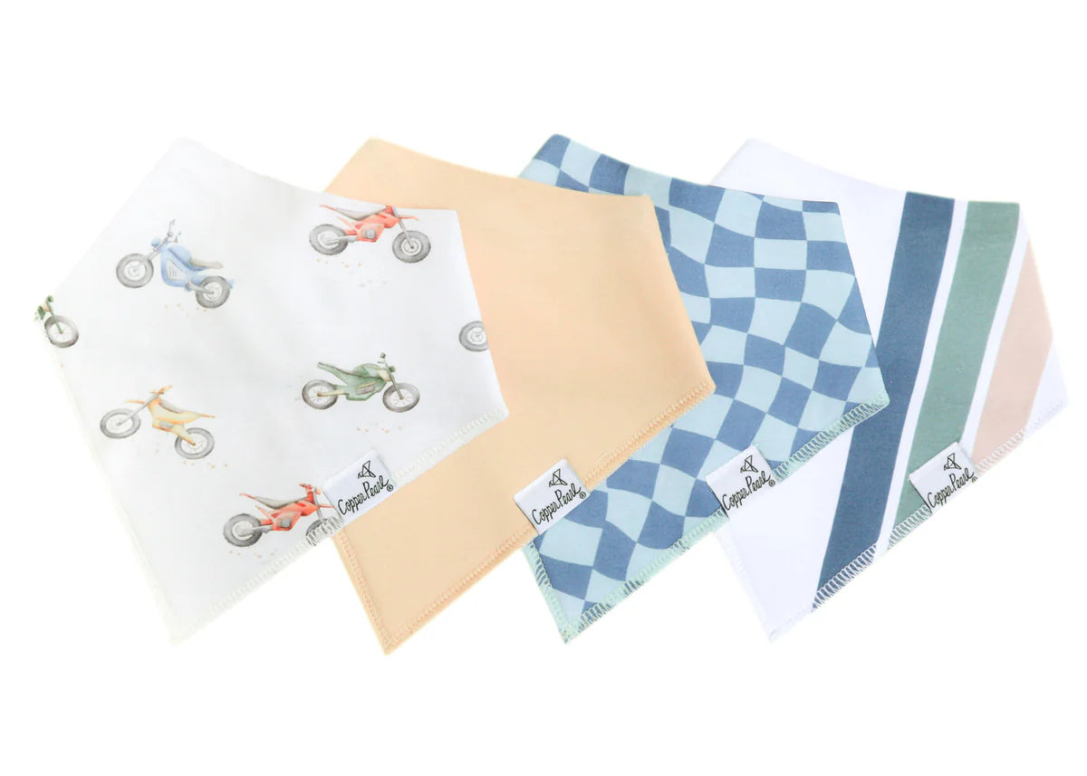 Copper Pearl Bandana Bib Set | Ryder