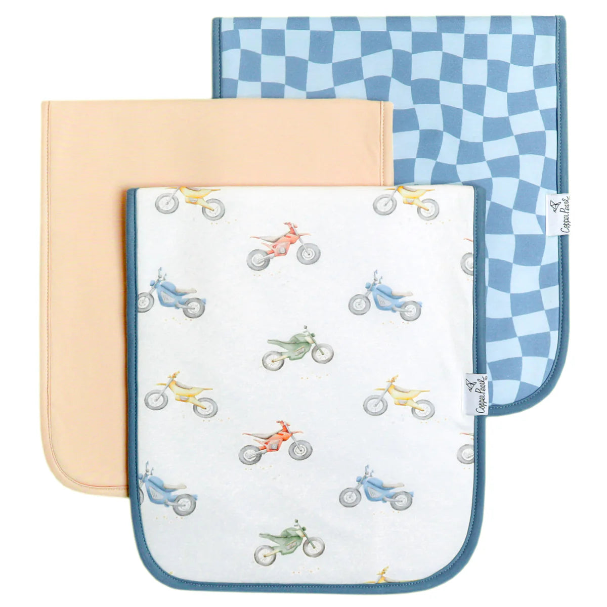 Copper Pearl Burp Cloth Set | Ryder