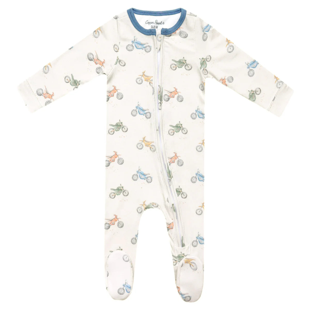 Copper Pearl Zip Up Footie | Ryder
