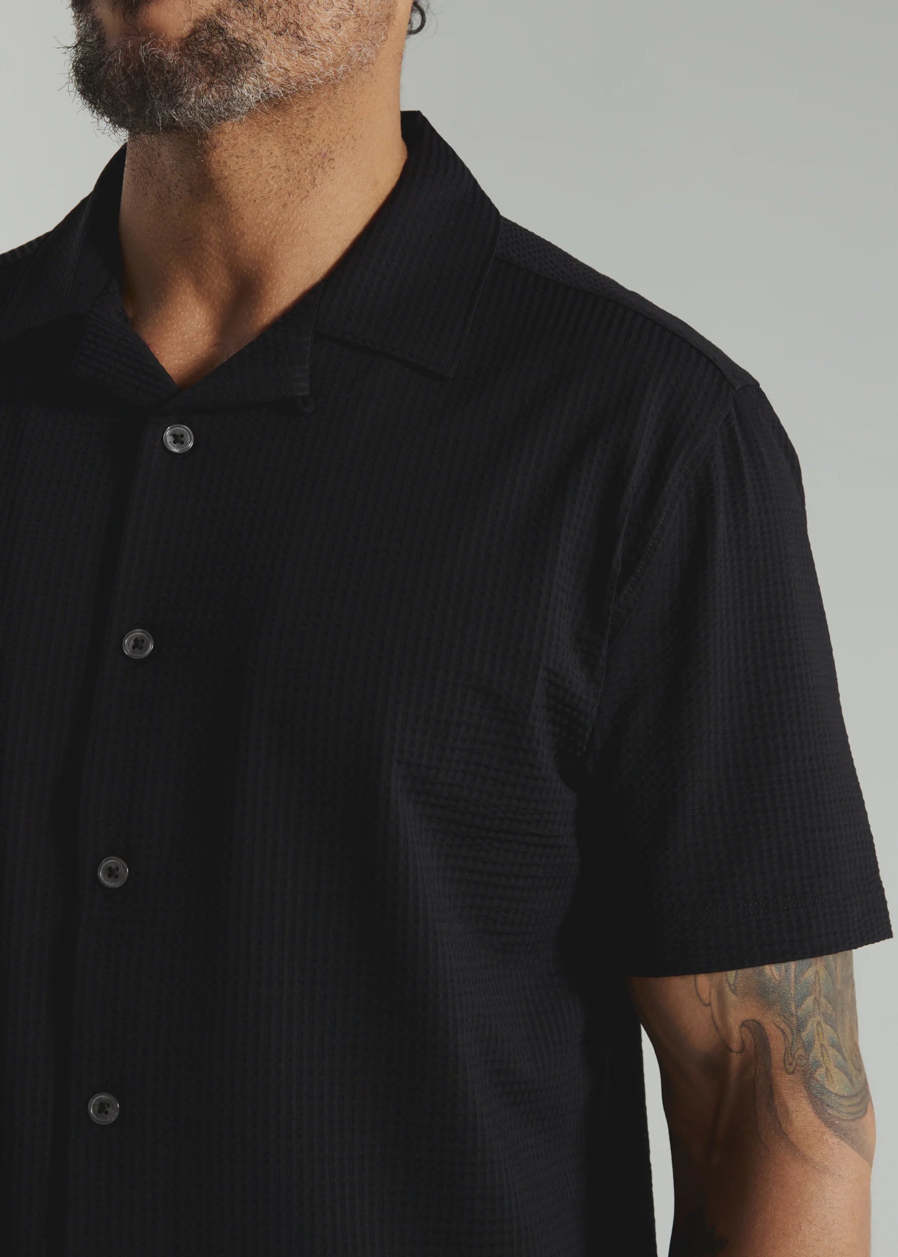 Sutherland Camp Shirt | Black