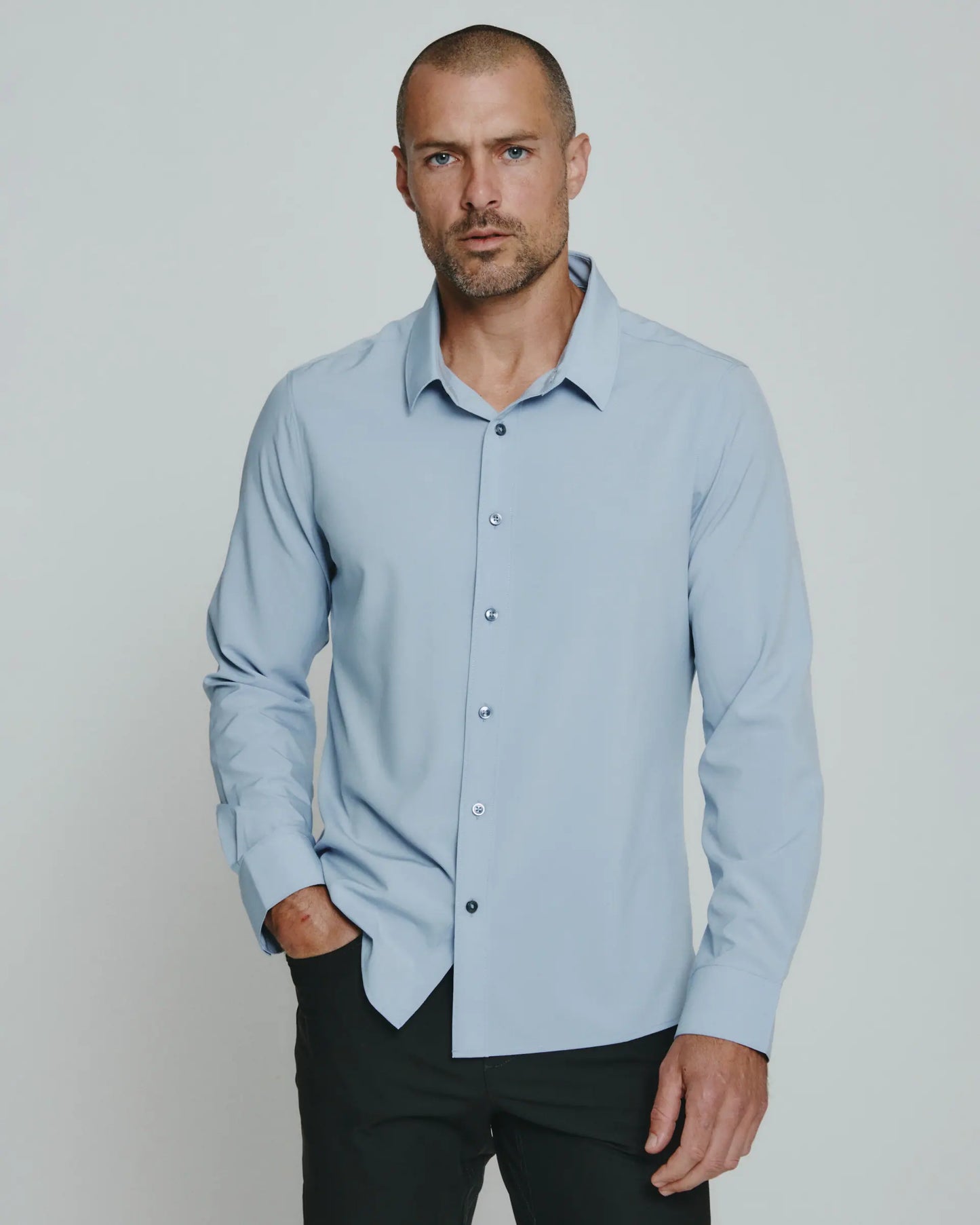 Liberty Long Sleeve Shirt | Dusty Blue