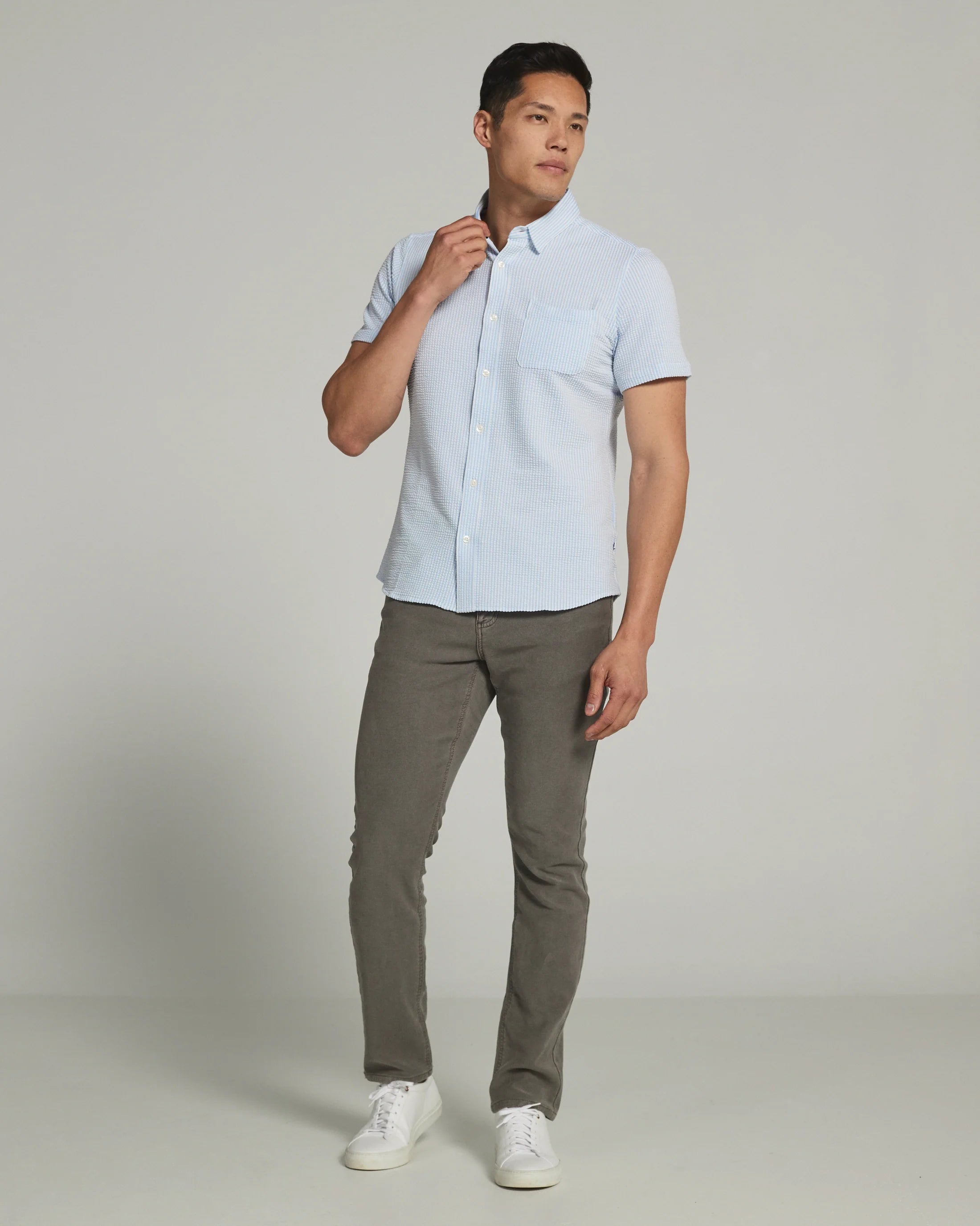 Keaton Short Sleeve Shirt | Blue