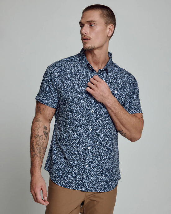 Griffin Short Sleeve Shirt | Navy