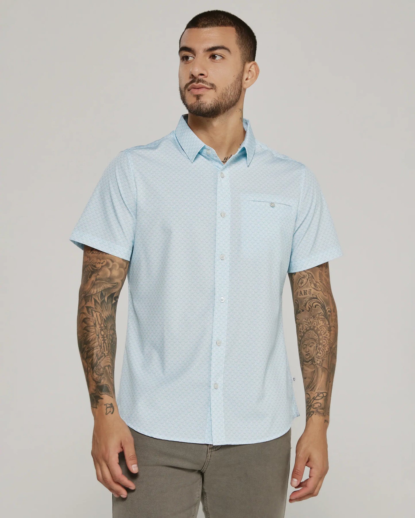 Ardon Short Sleeve Shirt | Seafoam