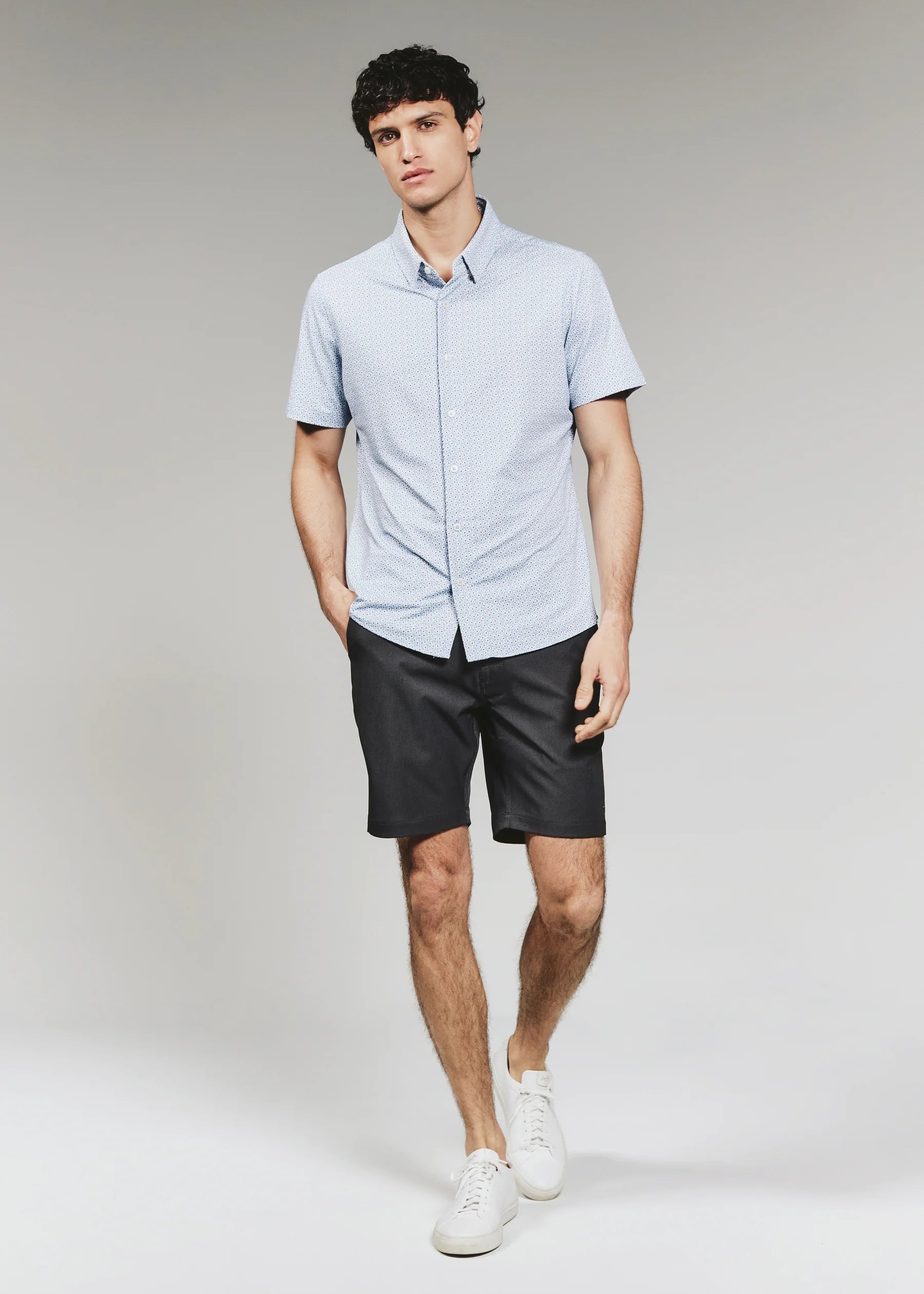 Riley Short Sleeve Shirt | Dusty Blue