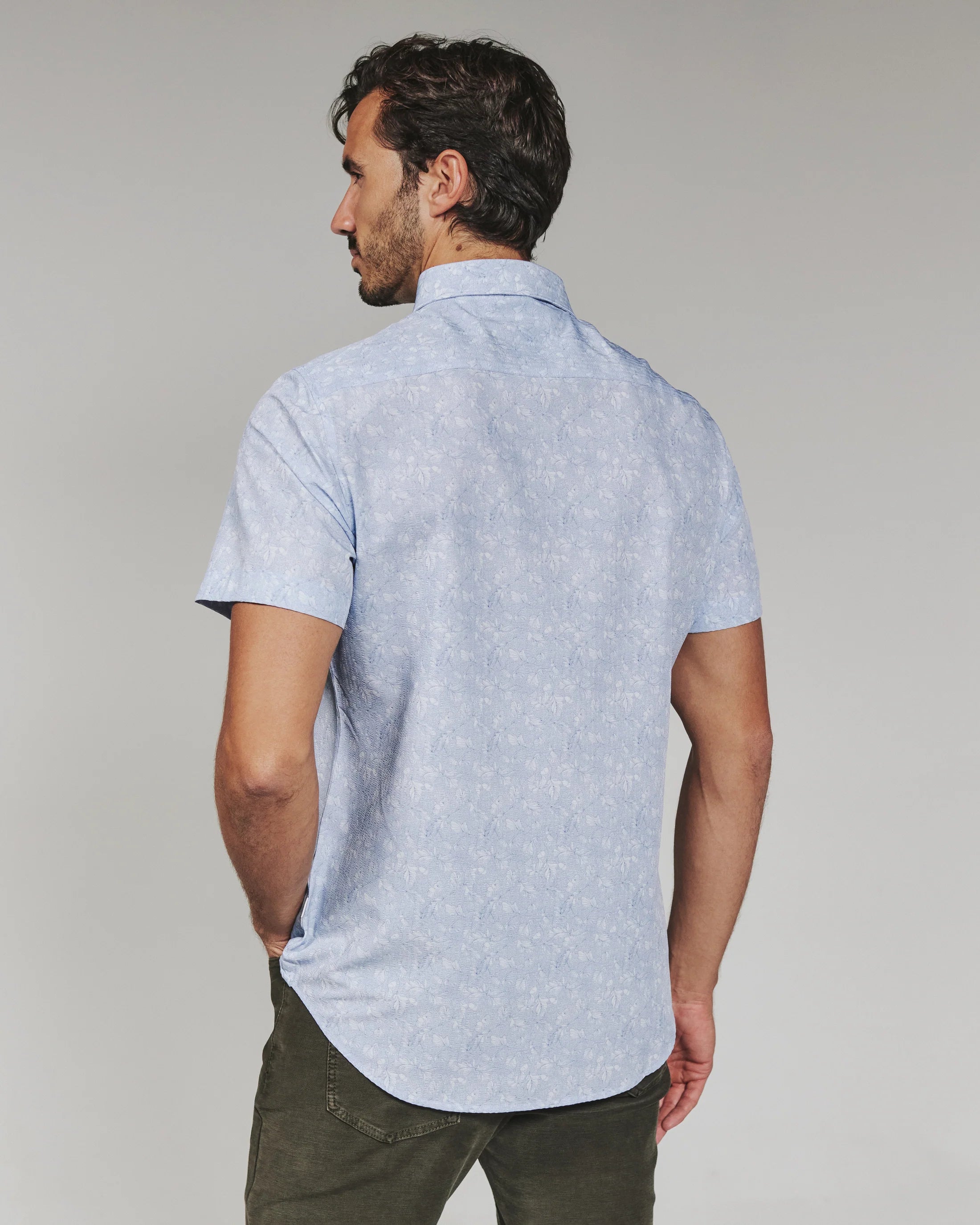 Hollis Short Sleeve Shirt | Light Blue