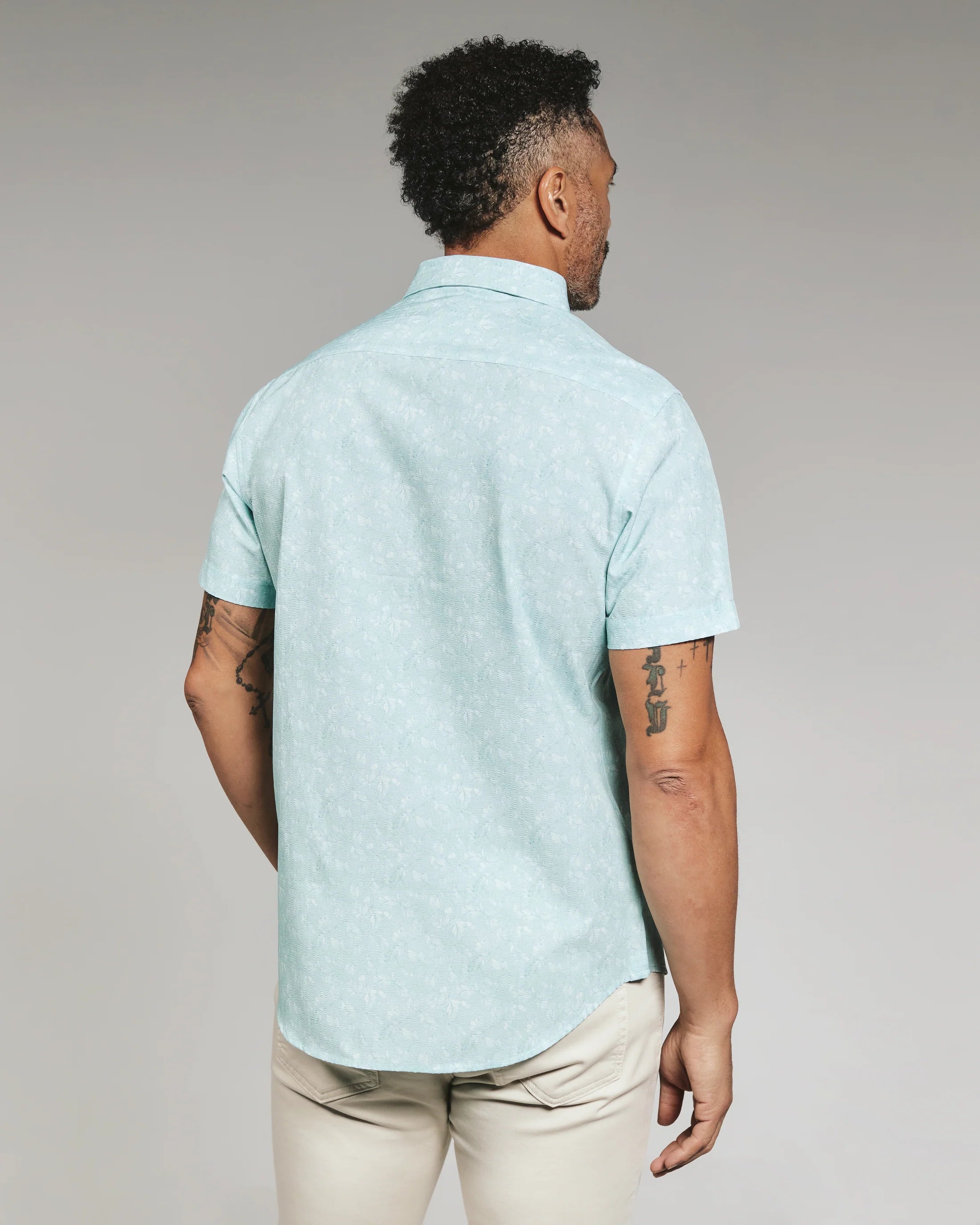 Hollis Short Sleeve Shirt | Seafoam