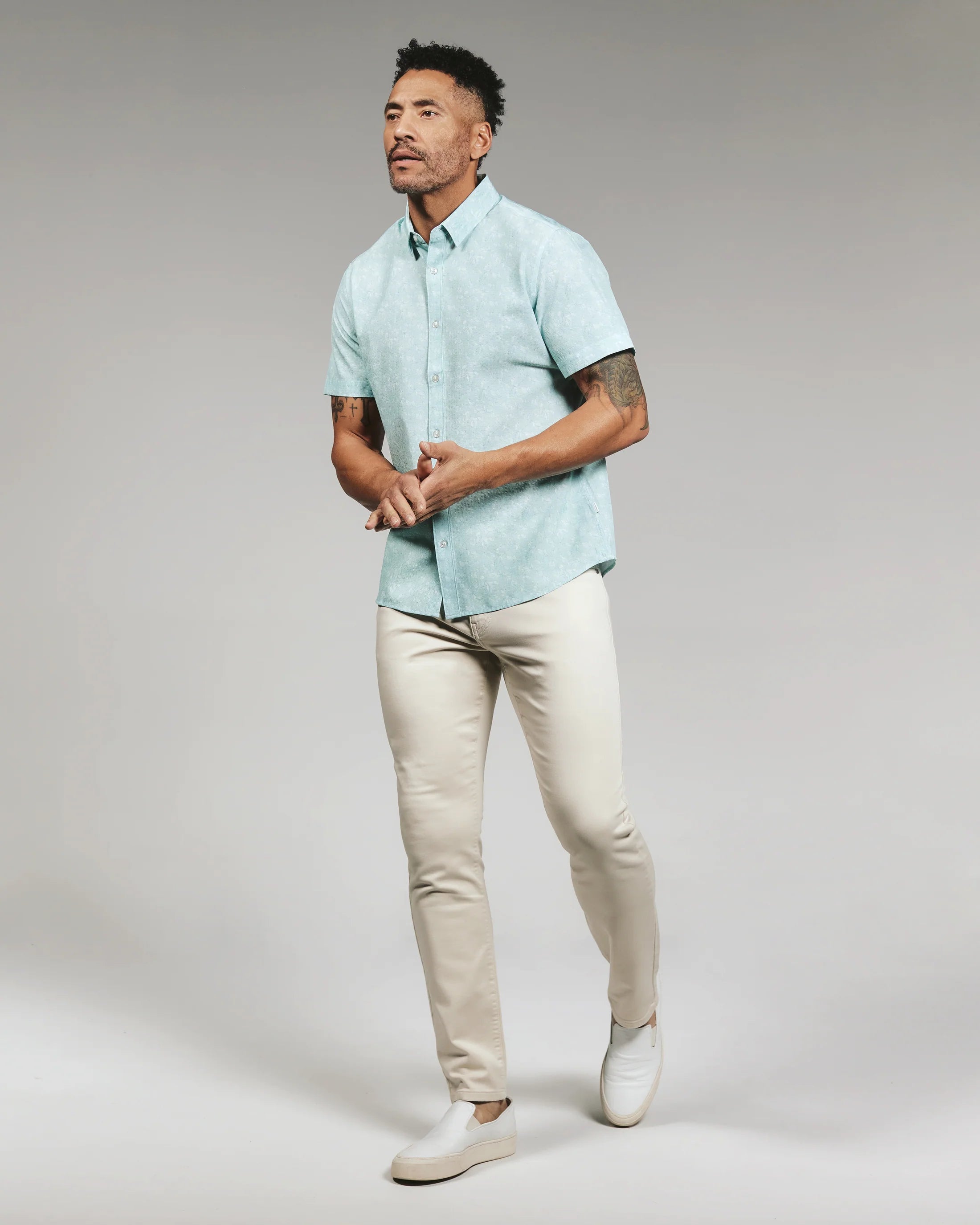 Hollis Short Sleeve Shirt | Seafoam