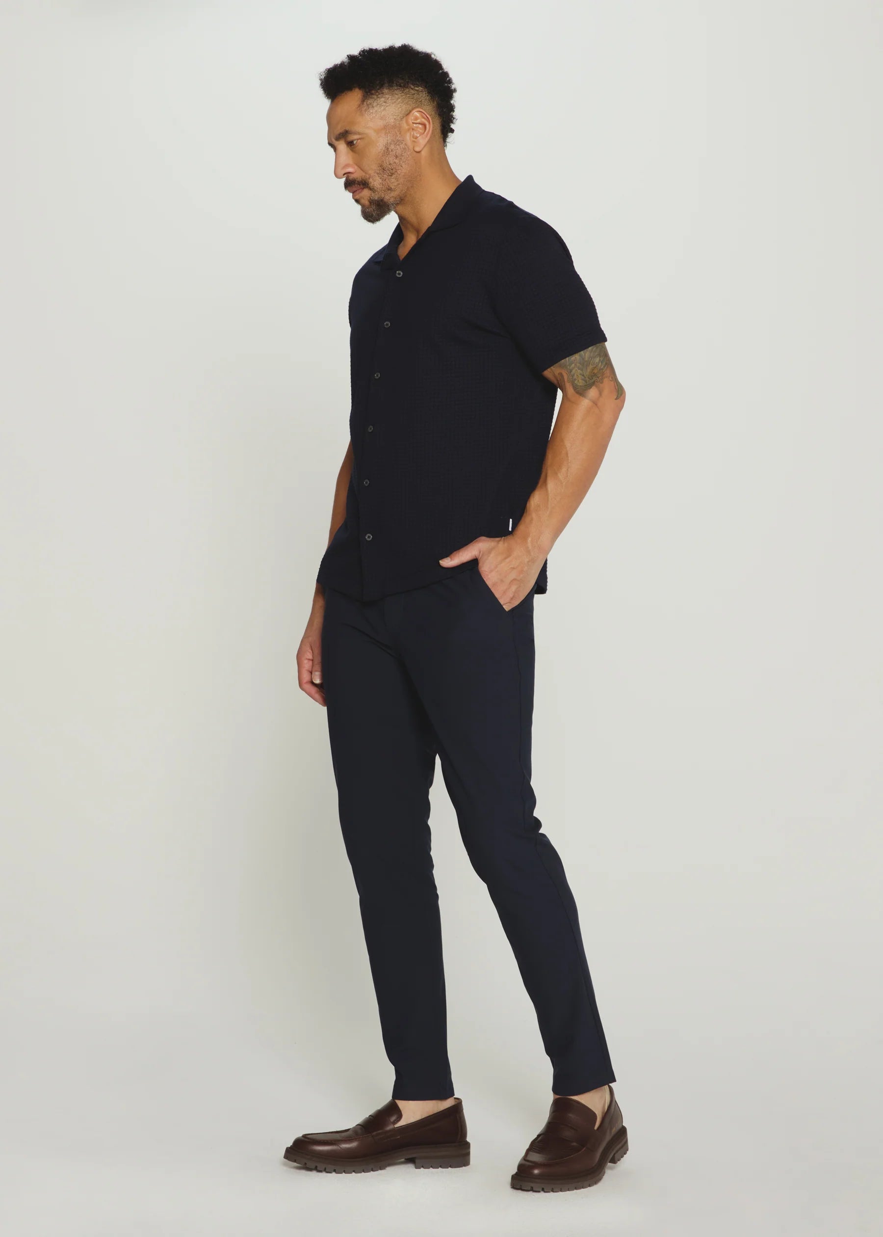 Landry Short Sleeve Shirt | Navy