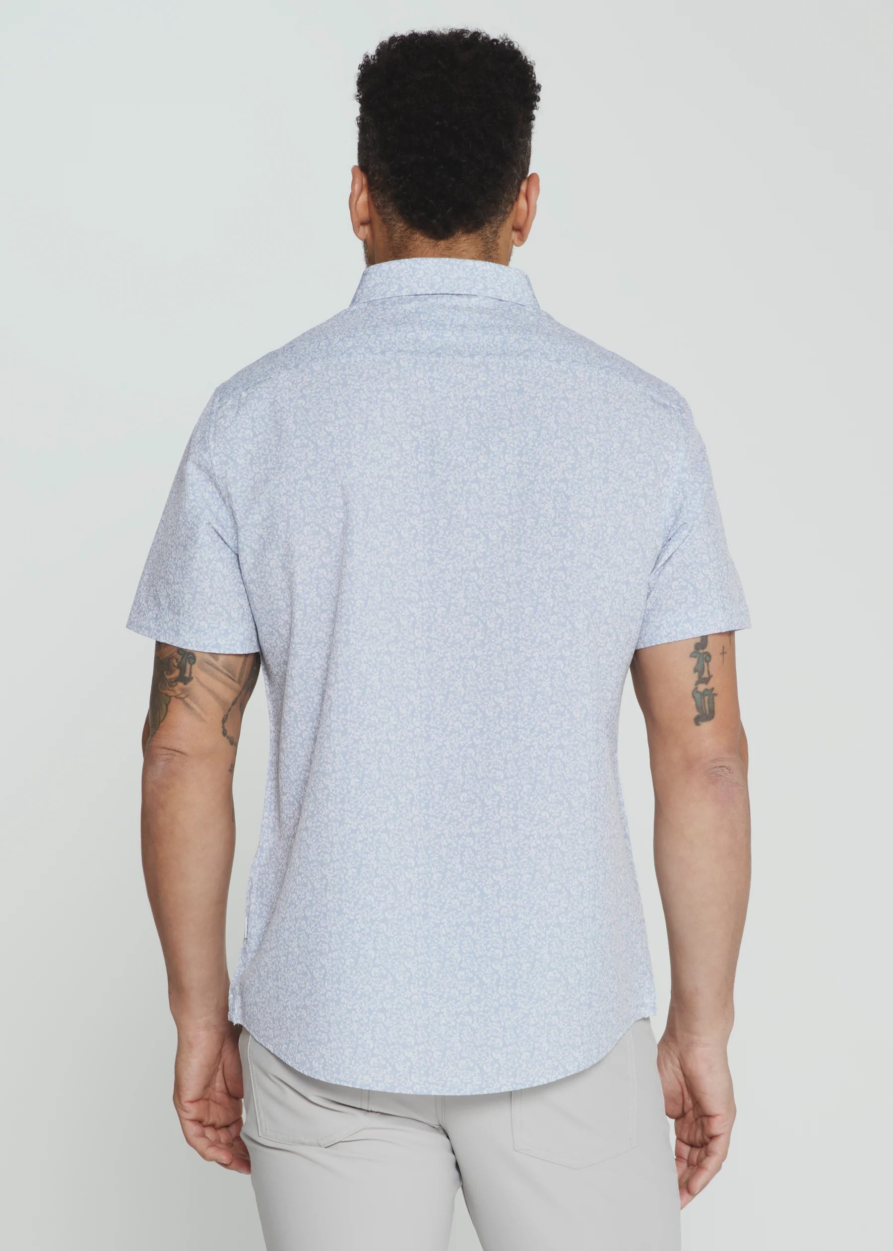 Olivier Short Sleeve Shirt | Stone Blue