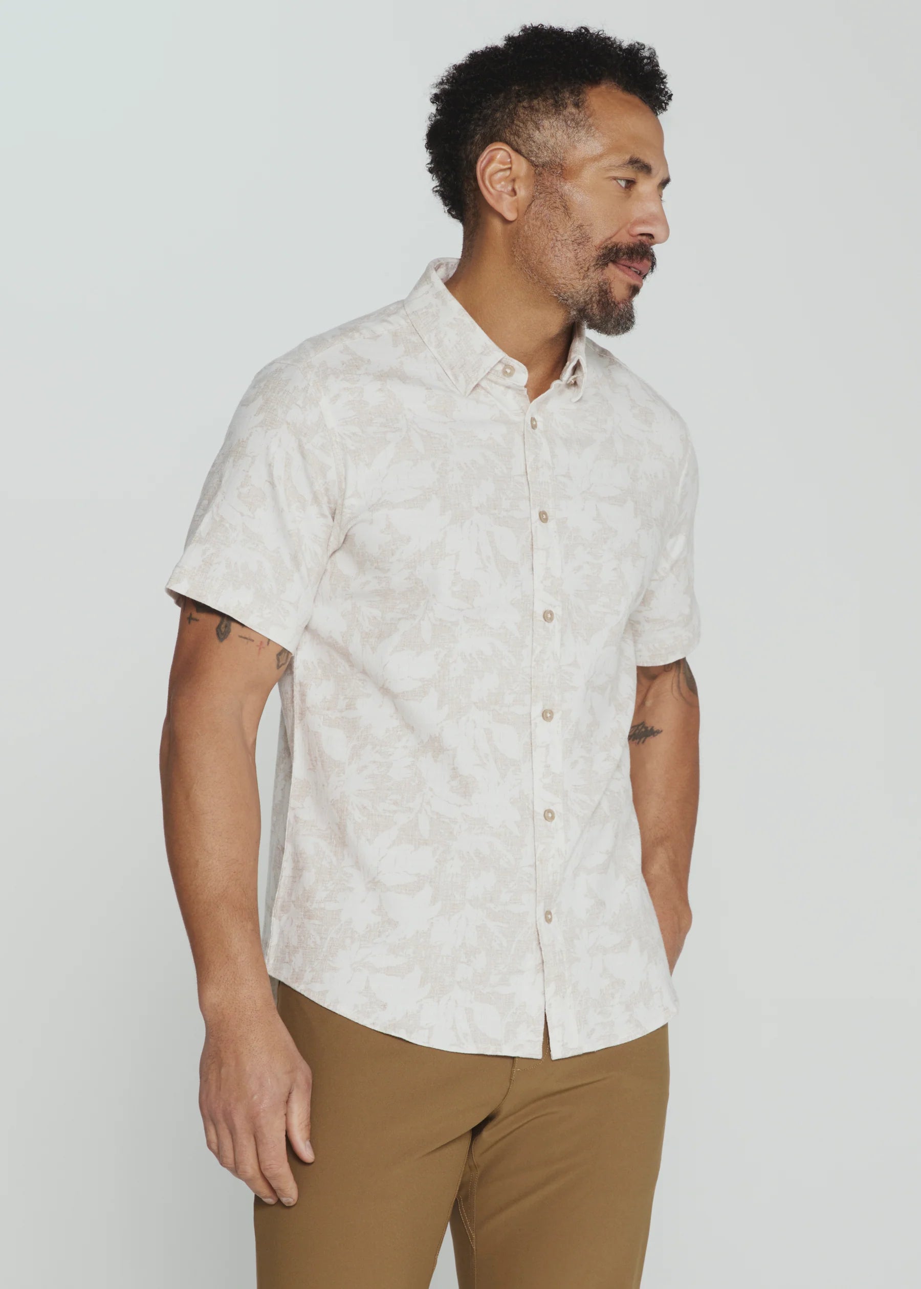 Silas Short Sleeve Shirt | Sand
