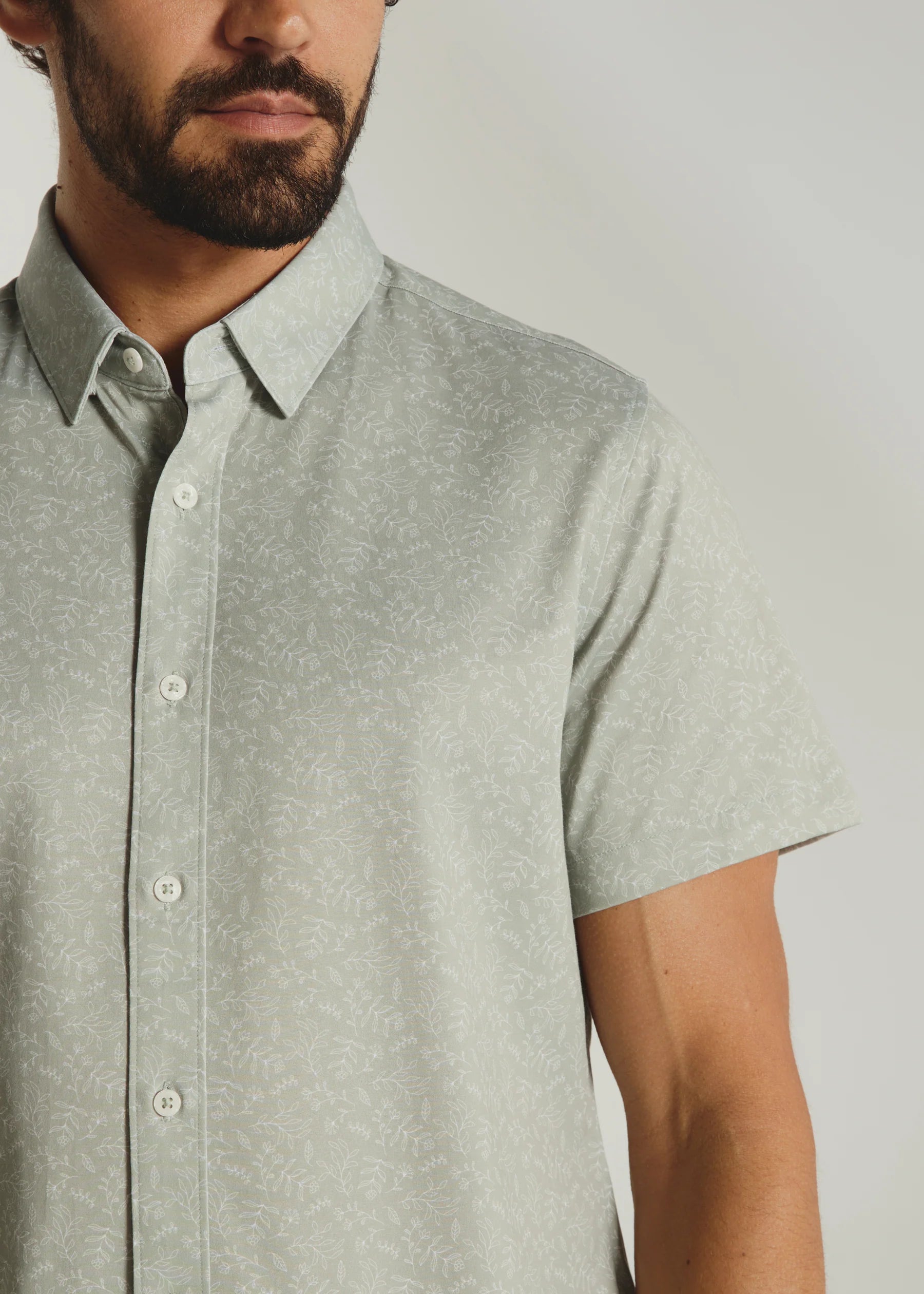 Eden Short Sleeve Shirt | Pastel Green