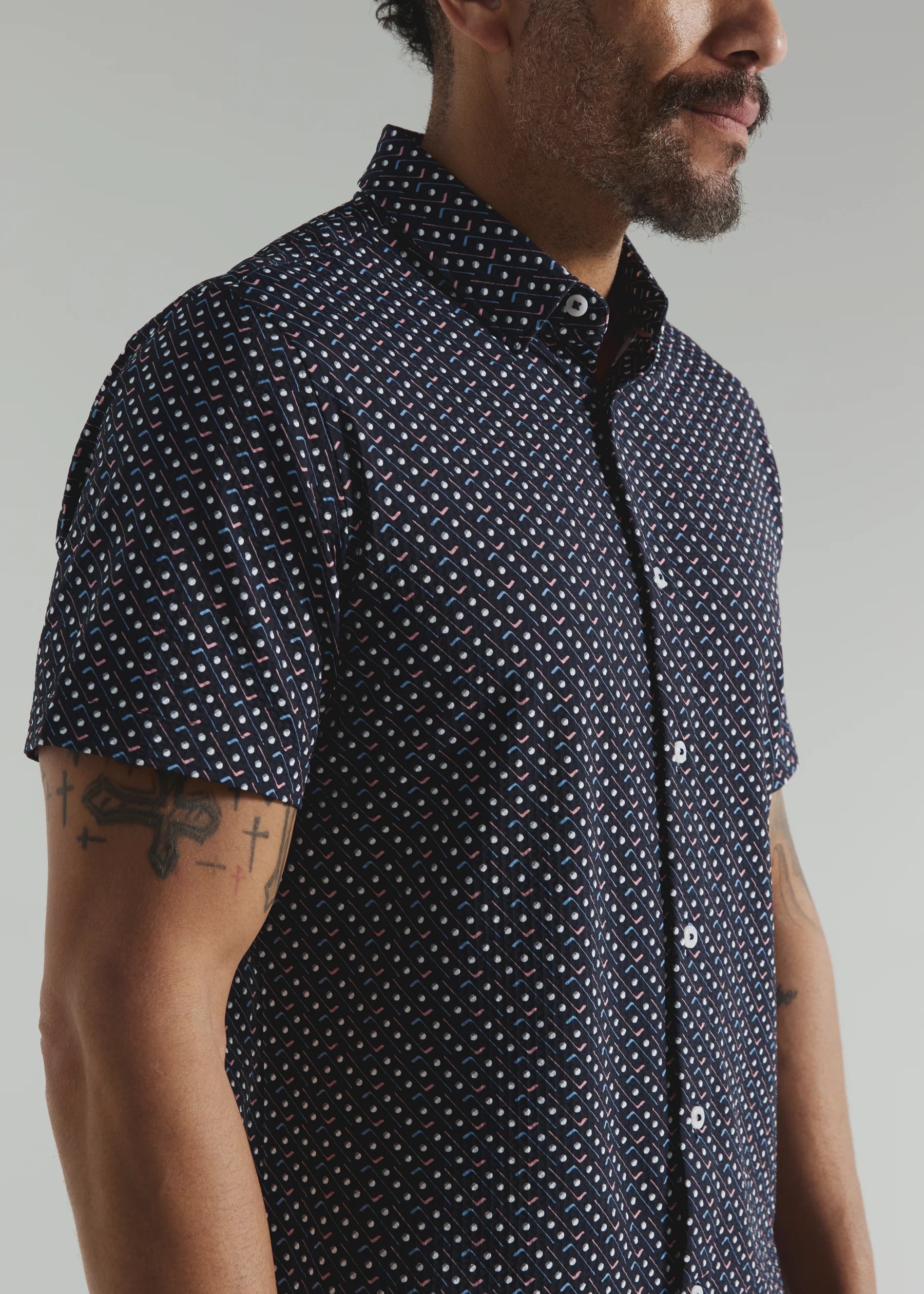 Marine Short Sleeve Shirt | Navy