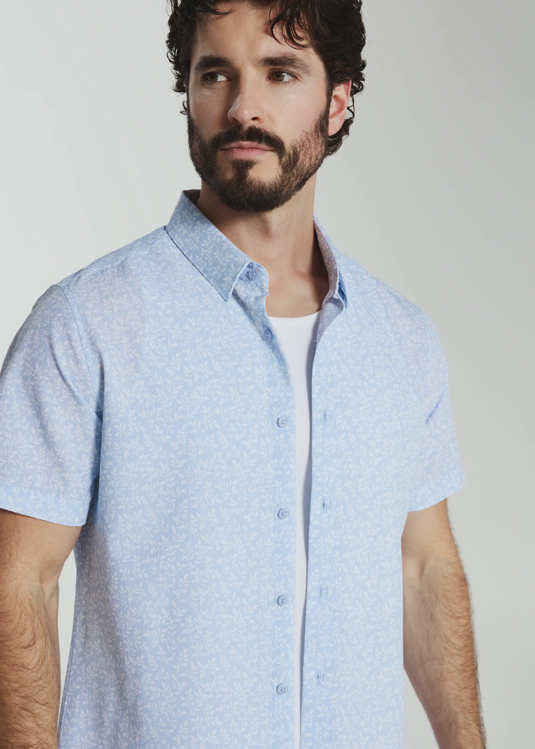 Kai Short Sleeve Shirt | Dusty Blue