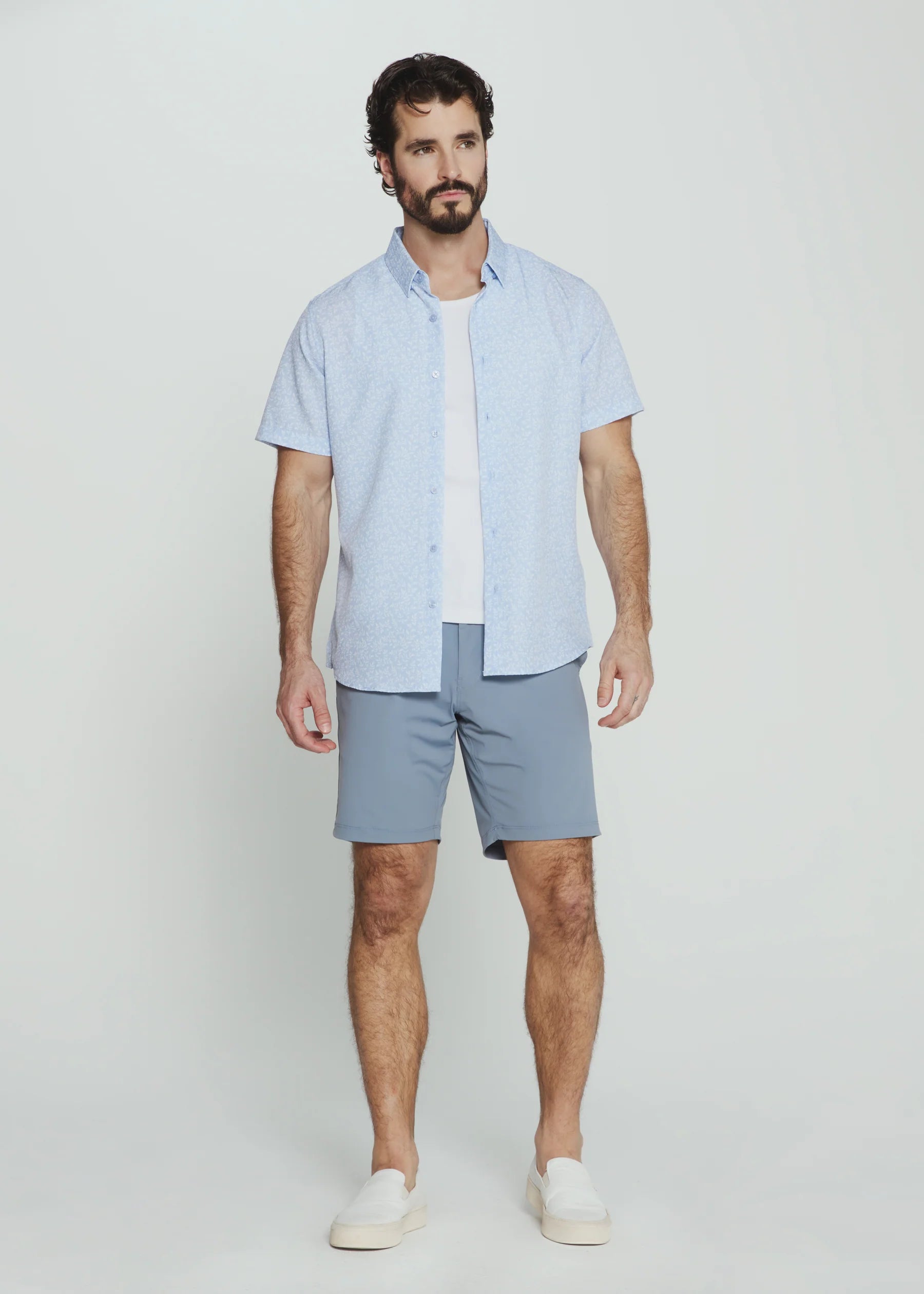 Kai Short Sleeve Shirt | Dusty Blue