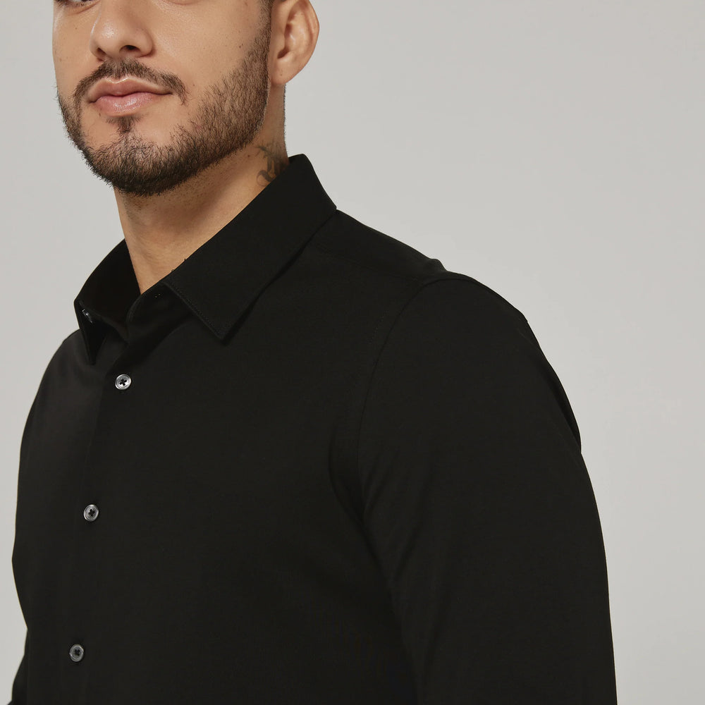 Girona Long Sleeve Shirt | Black