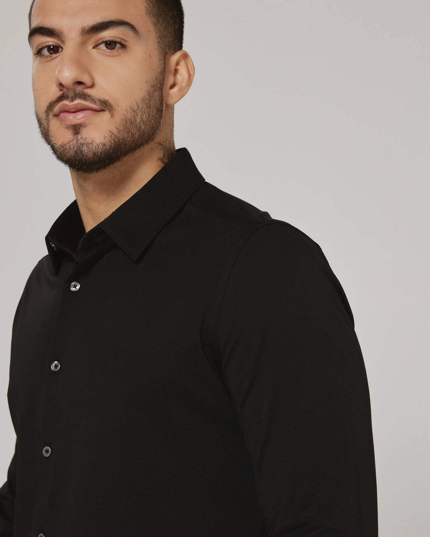 Girona Long Sleeve Shirt | Black