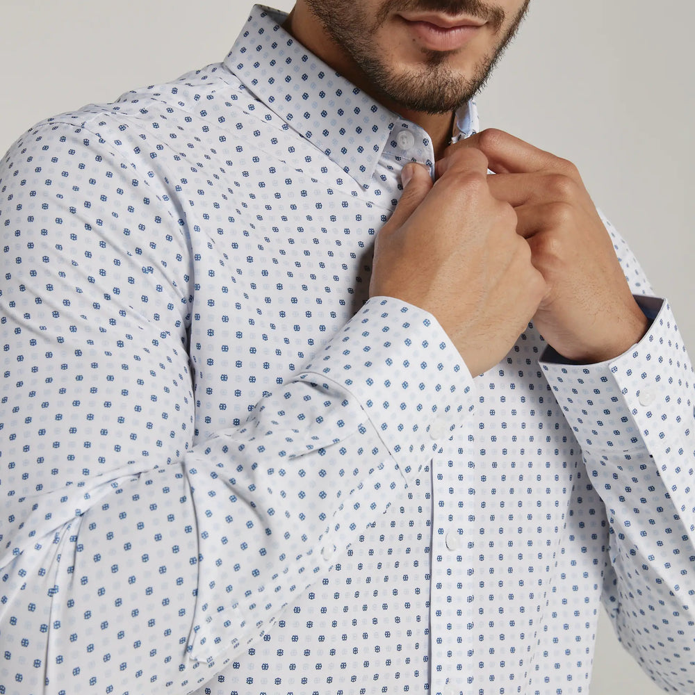 
                      
                        Amis Long Sleeve Shirt | White
                      
                    