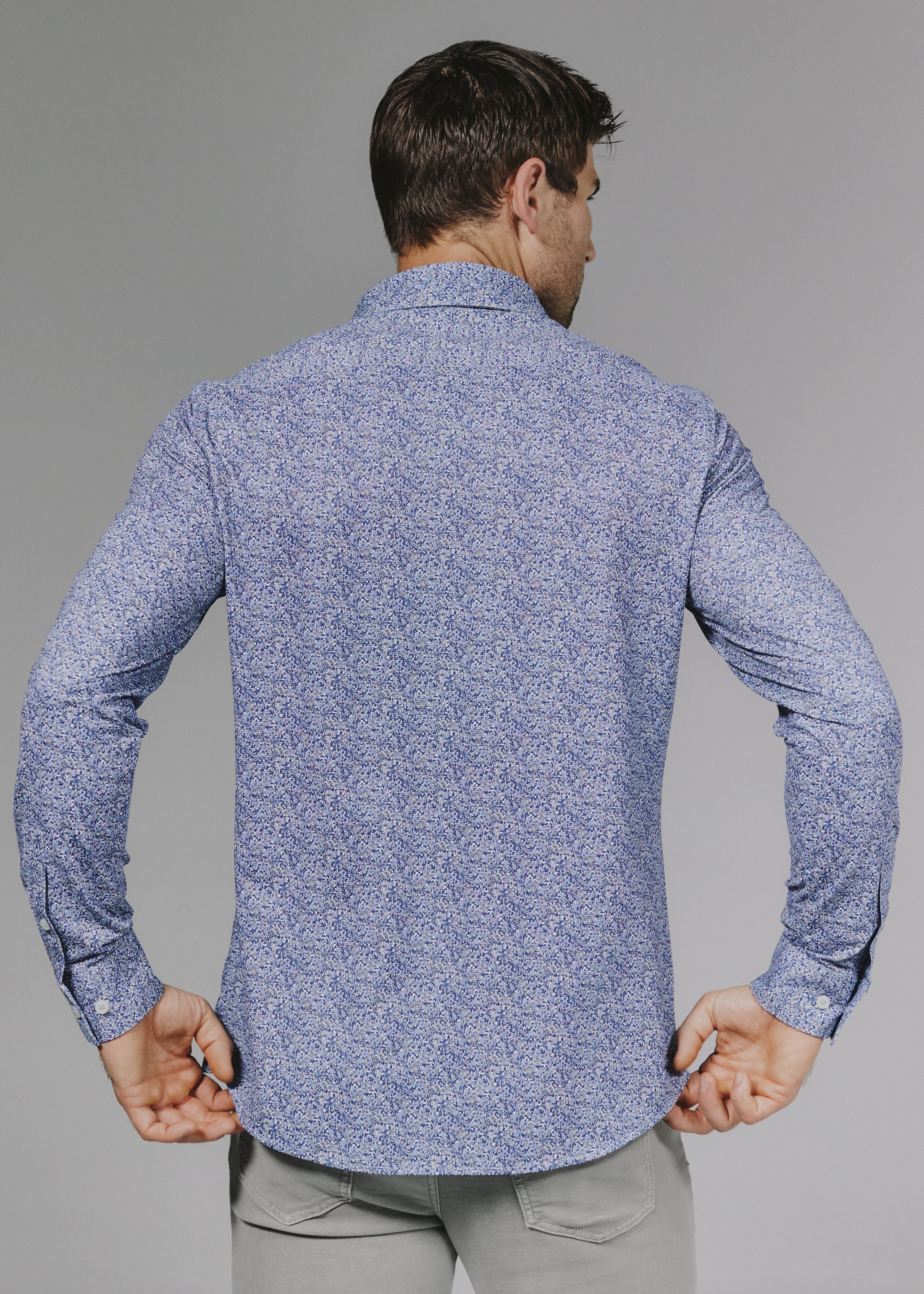 Prague Long Sleeve Shirt | Blue